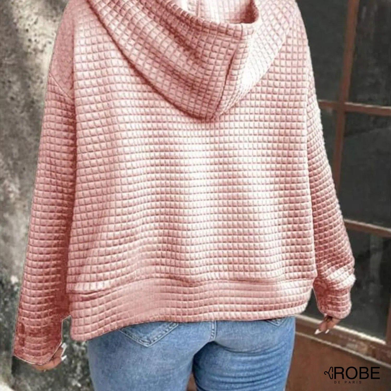 Élan Doux | Hoodie zippée femme chaude pour l’automne-hiver