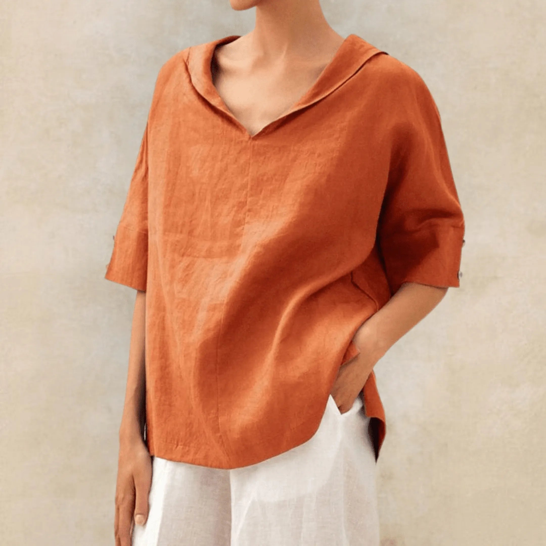 Ambiance Décontractée | Chemise Femme Coupe Lâche Confortable