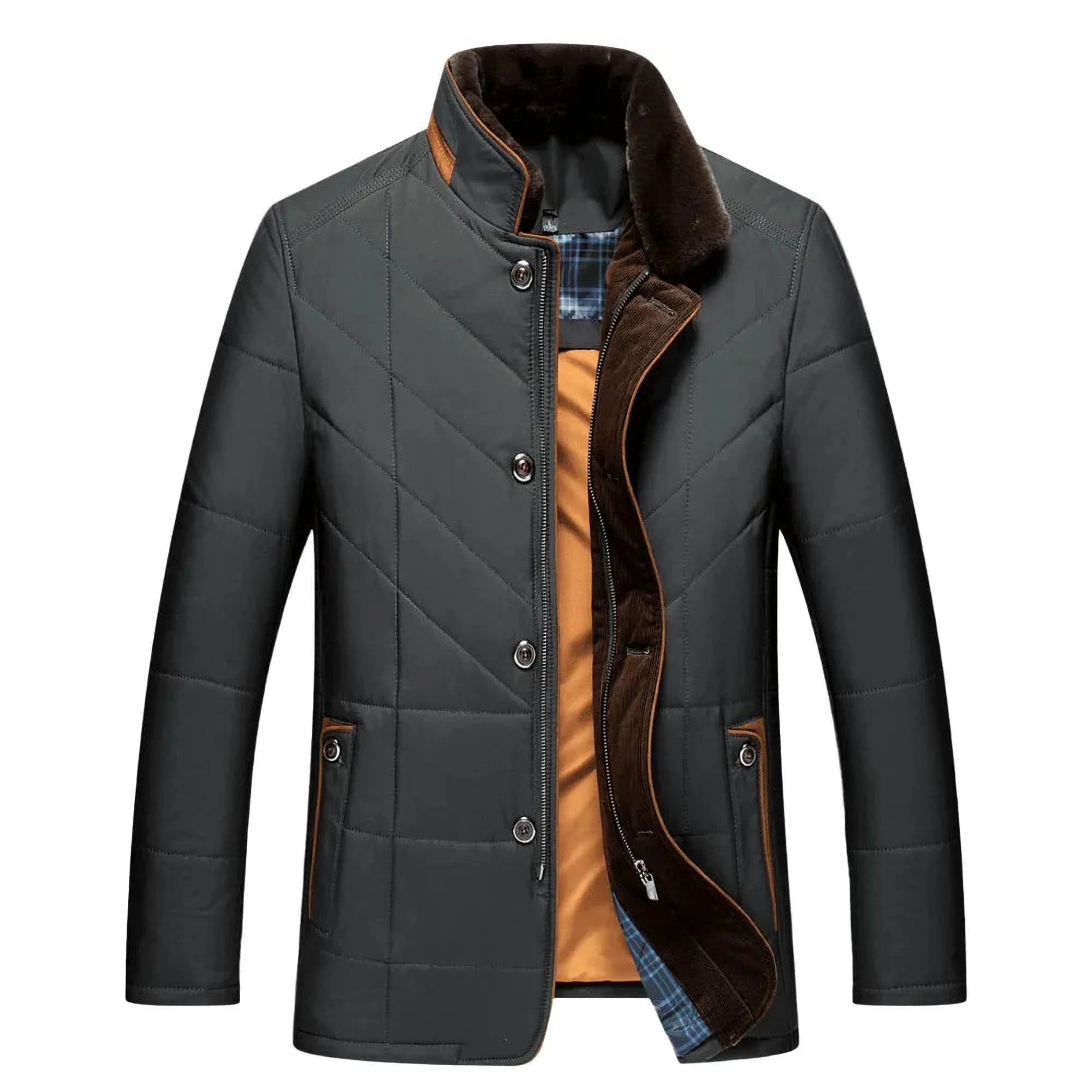 Chaleur Prestige | Manteau d'hiver élégant et confortable pour hommes