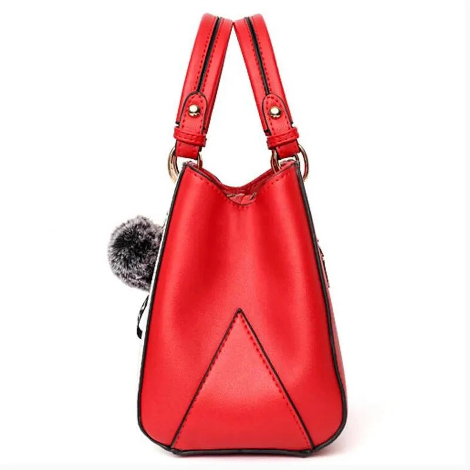 ChicHélice Sac | Sac à Main Tressé Élégant avec Pompon Déco