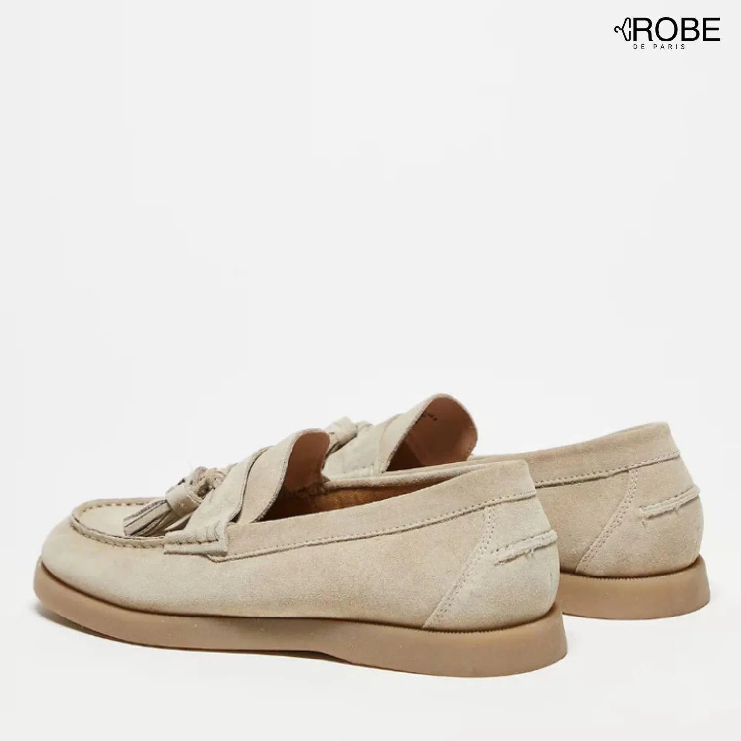 Classiques Élégants | Mocassins pour Hommes en Daim avec Pampilles