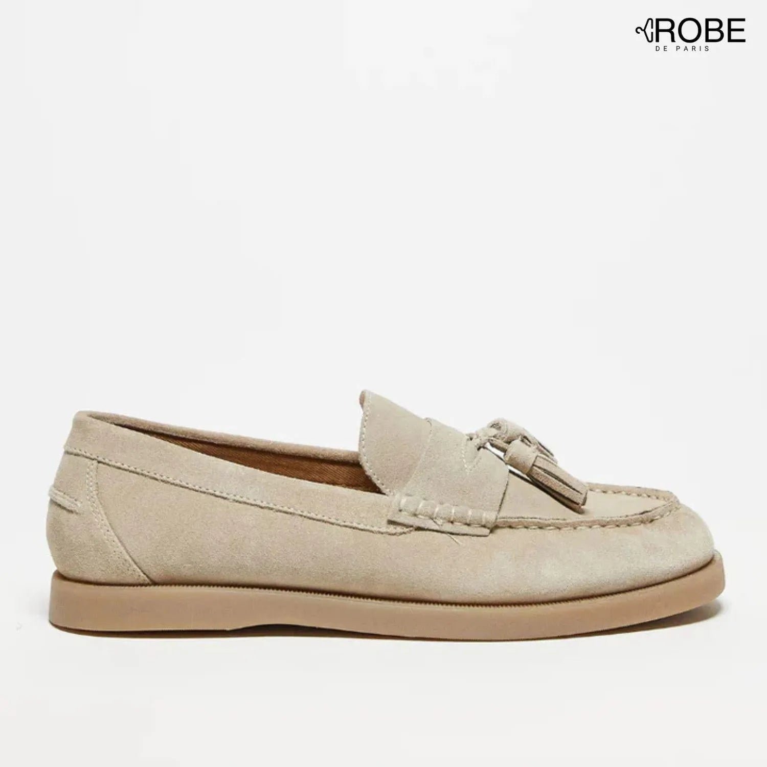 Classiques Élégants | Mocassins pour Hommes en Daim avec Pampilles