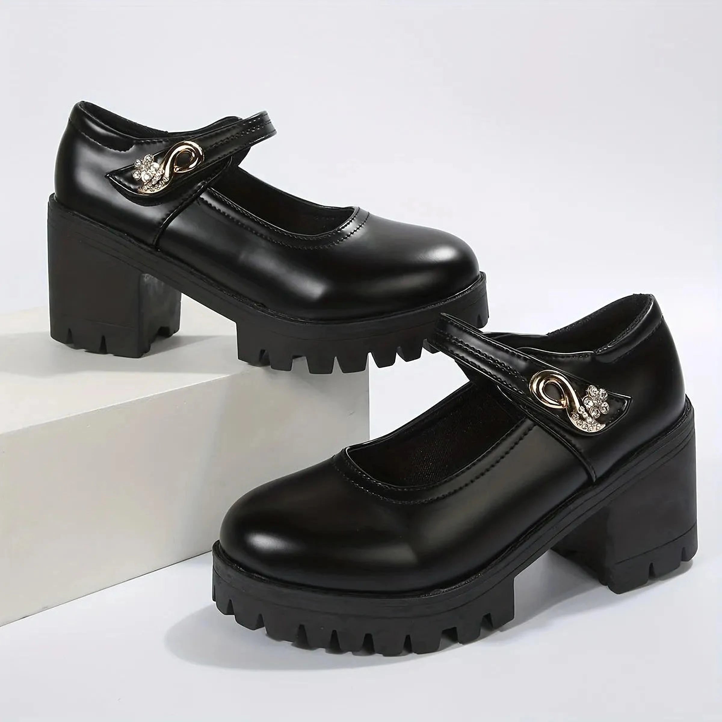 Cléa Noble | Chunky heel platform pumps