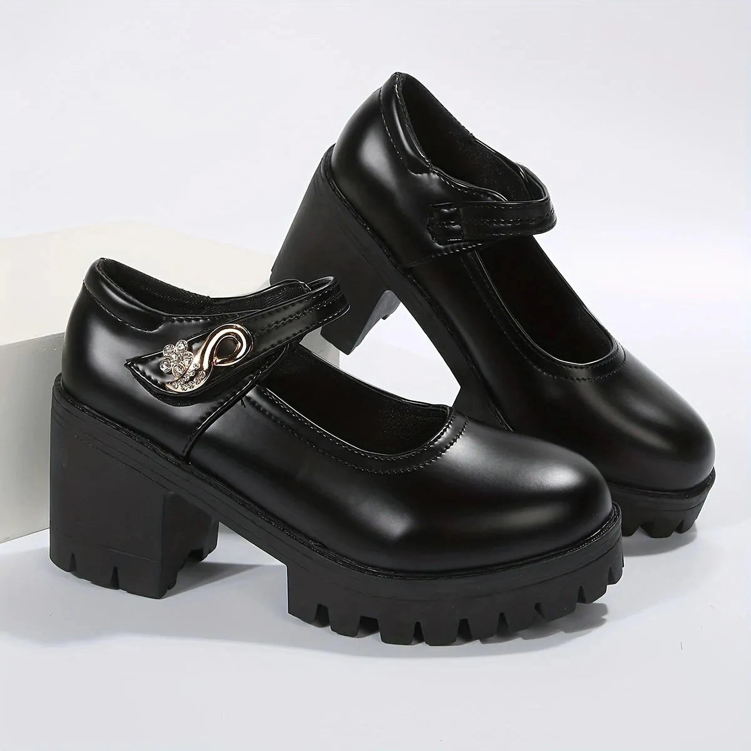 Cléa Noble | Chunky heel platform pumps