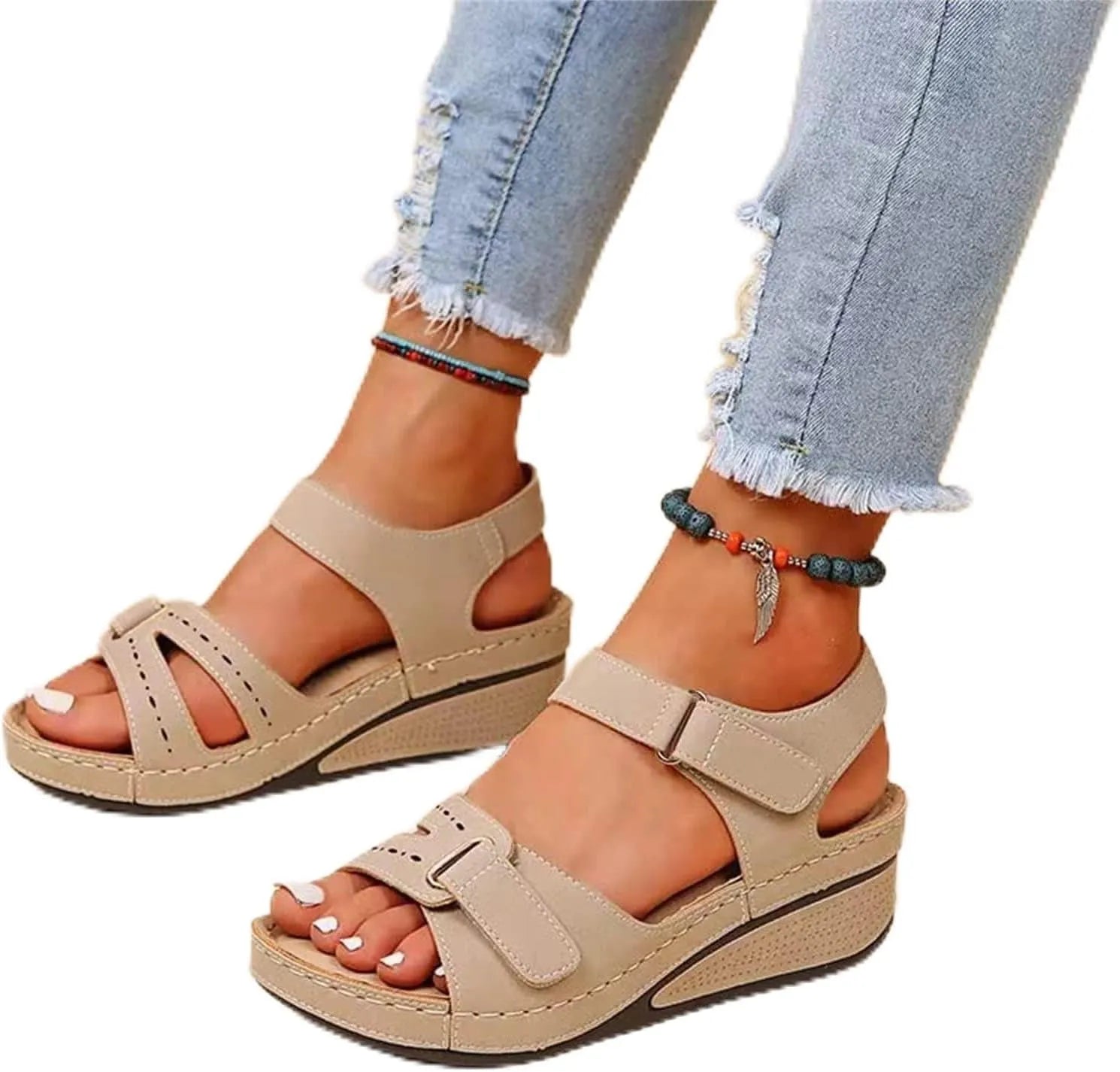Confort Chic Sandales | Sandales Ergonomiques en Cuir pour Femmes