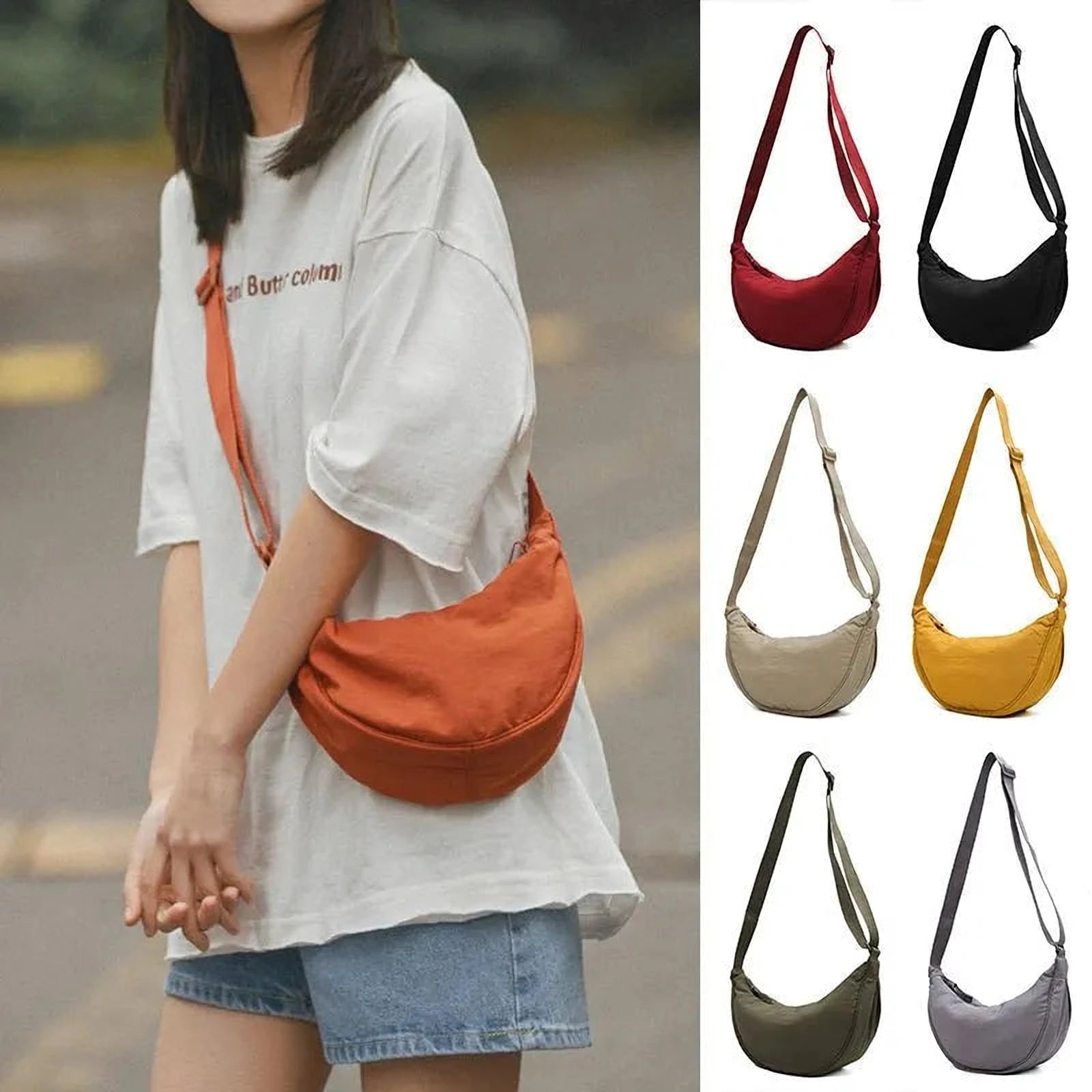 Crescent Chérie | Sac à main demi-lune élégant pour femme