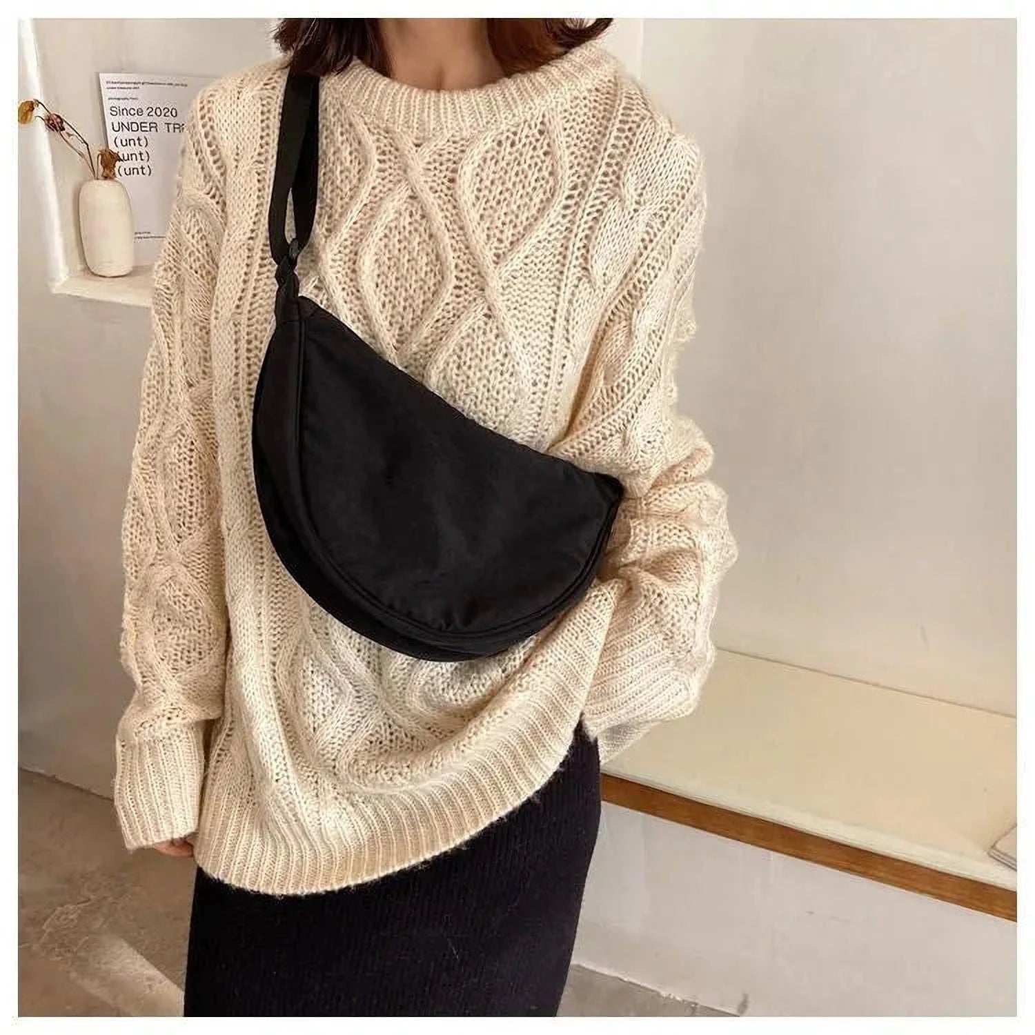 Crescent Chérie | Sac à main demi-lune élégant pour femme