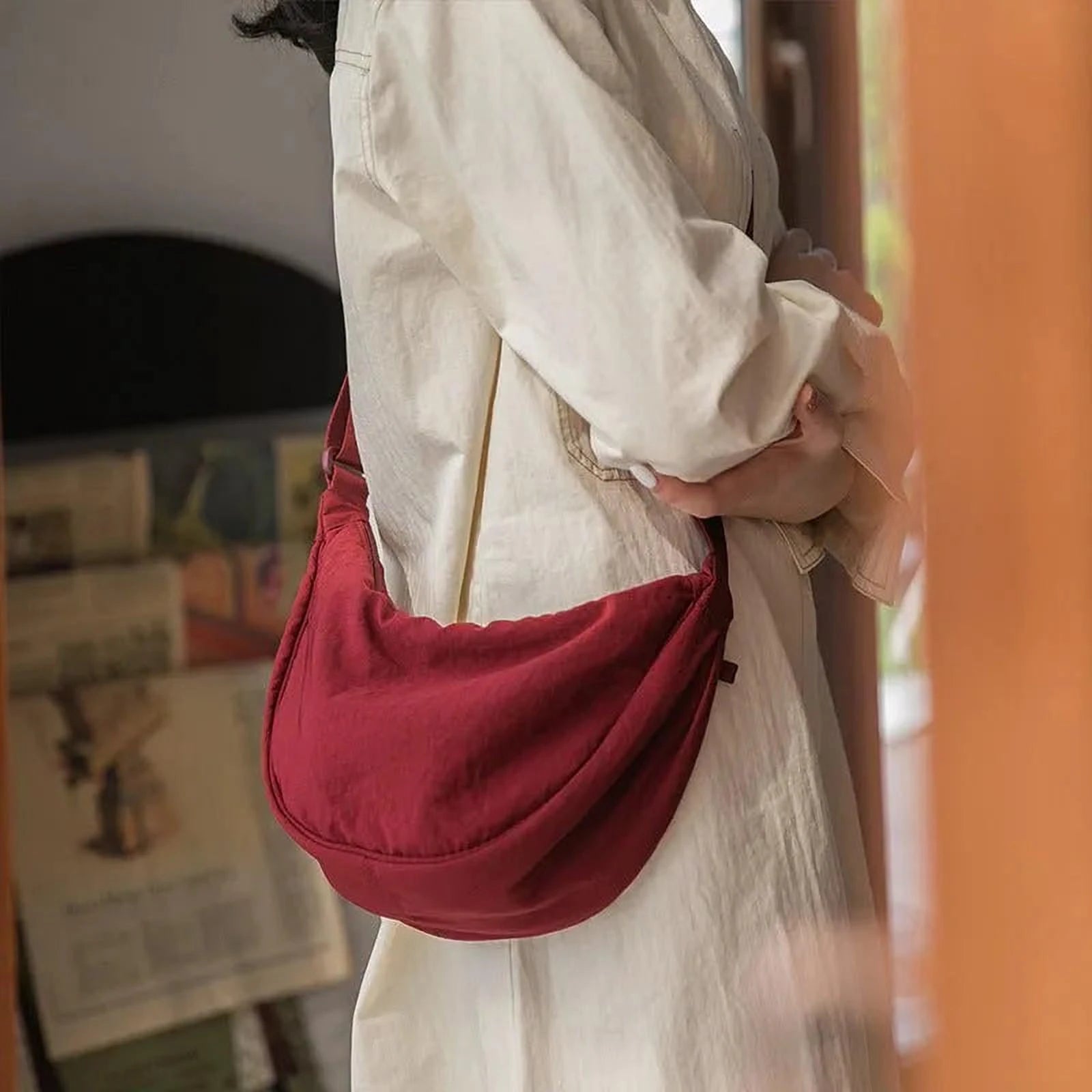 Crescent Chérie | Sac à main demi-lune élégant pour femme