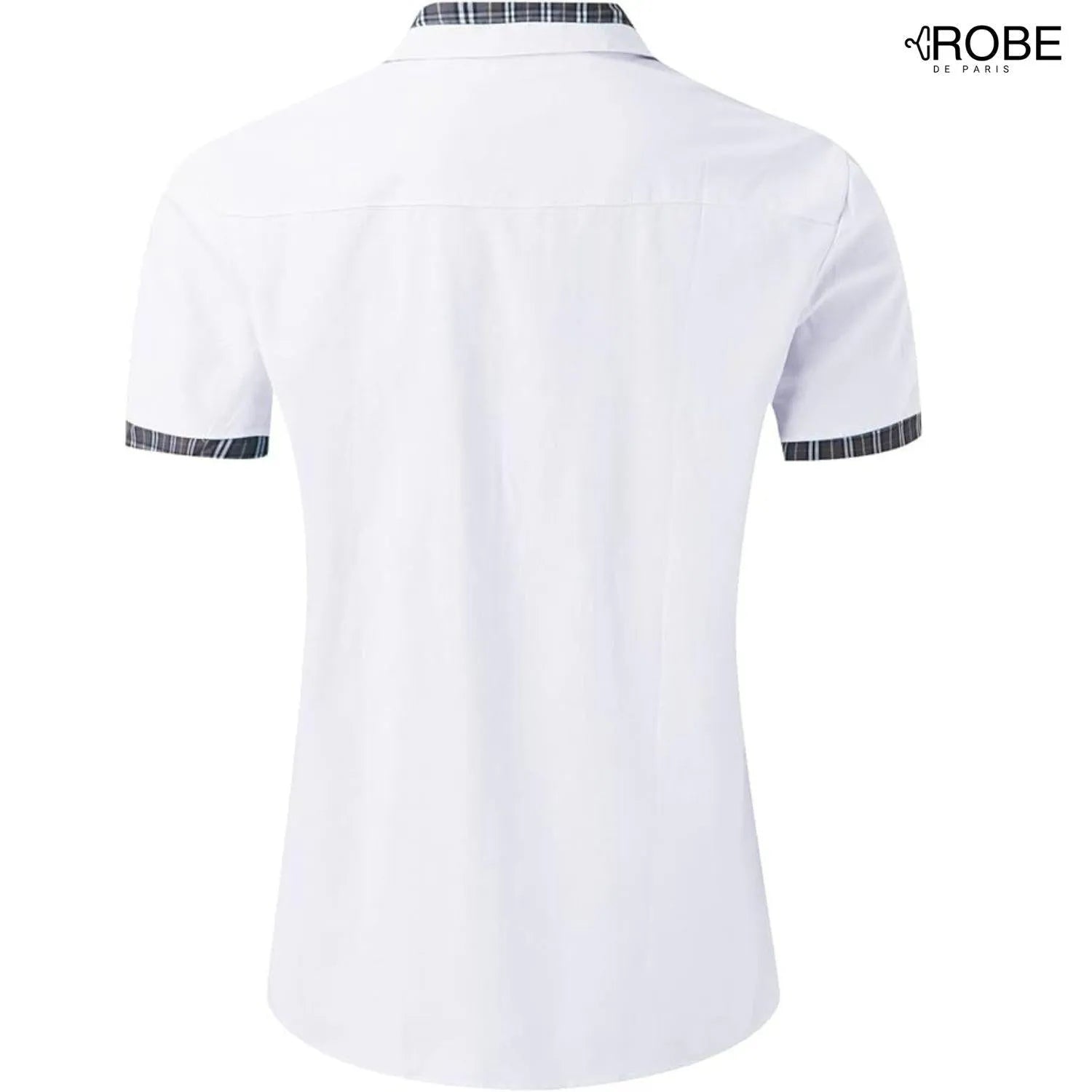 Élégance Aérée | Chemise Homme Manches Courtes en Tissu Léger et Respirant