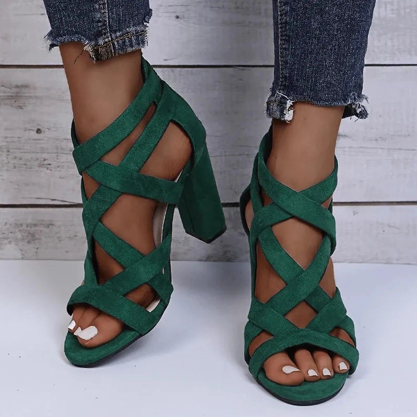 Élégance Confort | Chaussures à Talons en PU pour Femmes