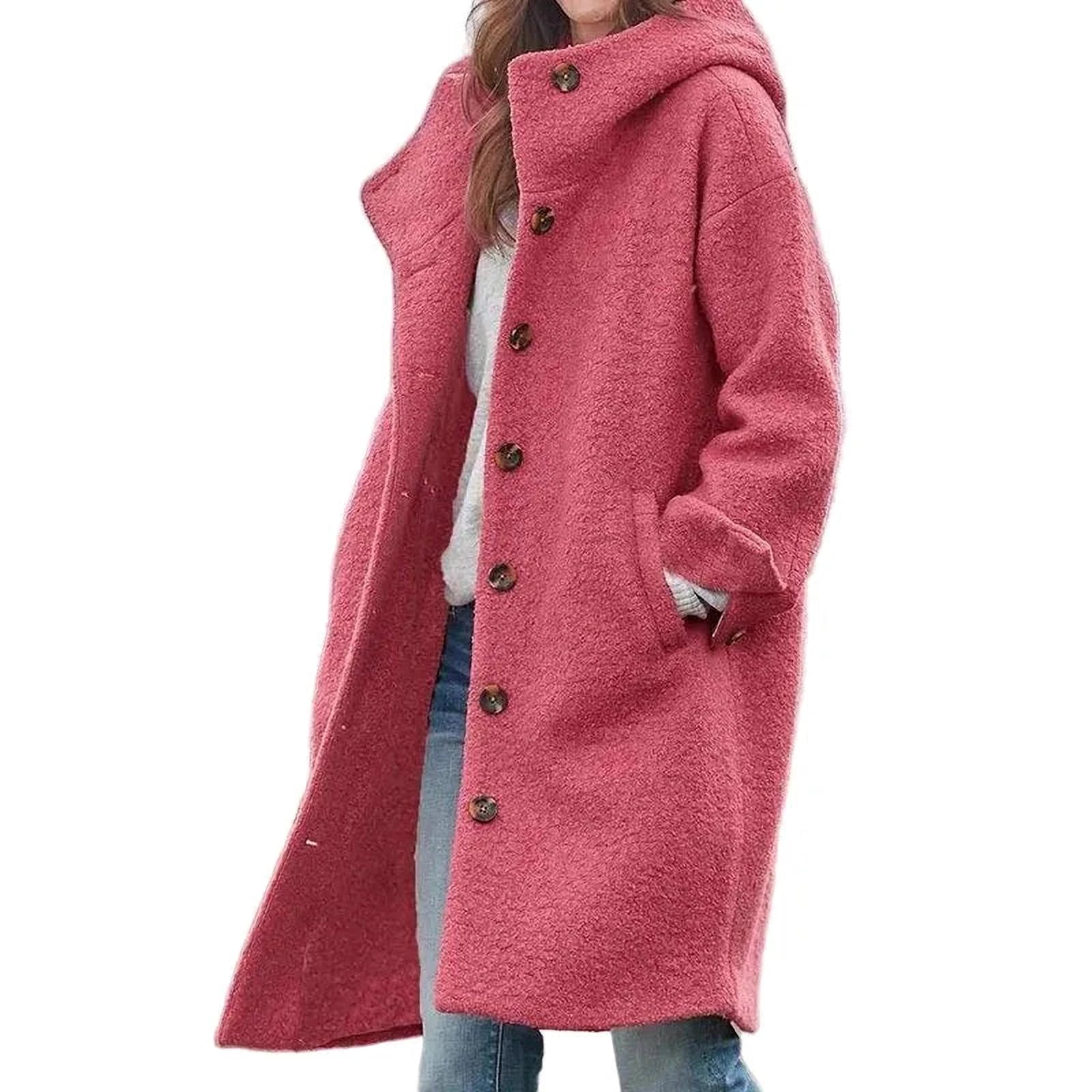 Élégance Coton Manteau | Manteau Femme Ample pour Automne et Hiver