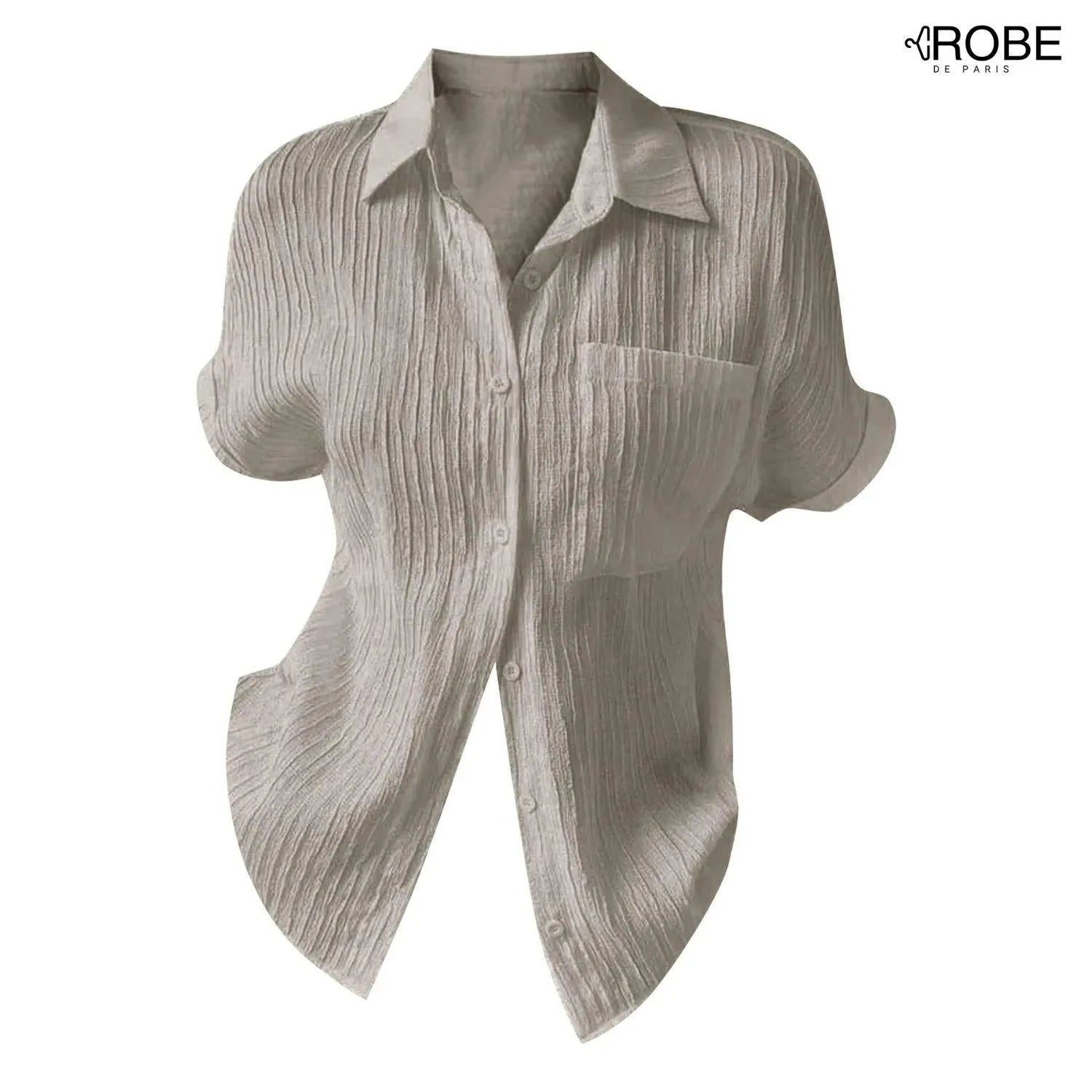 Élégance Décontractée | Chemisier Col Chemise Style Féminin