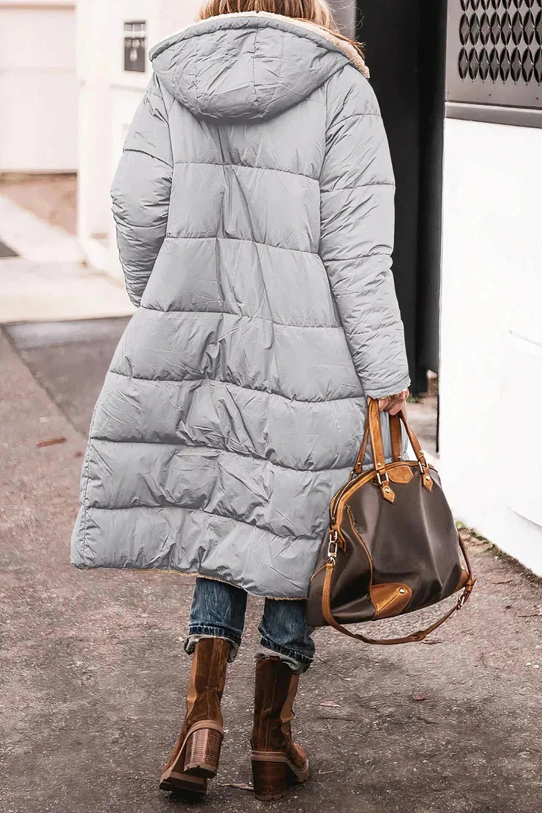 Élégance Double Face | Parka Réversible Chaude pour Femmes