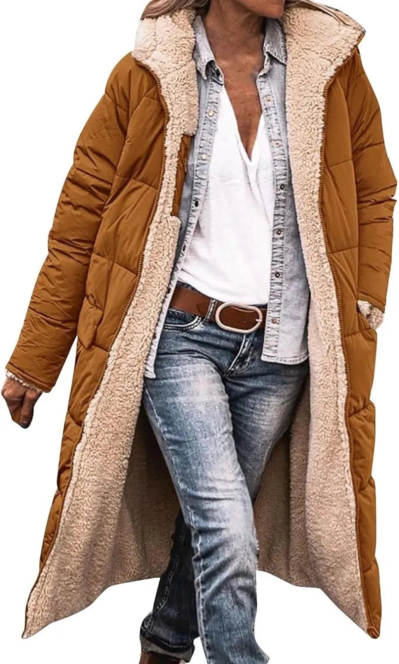 Élégance Double Face | Parka Réversible Chaude pour Femmes