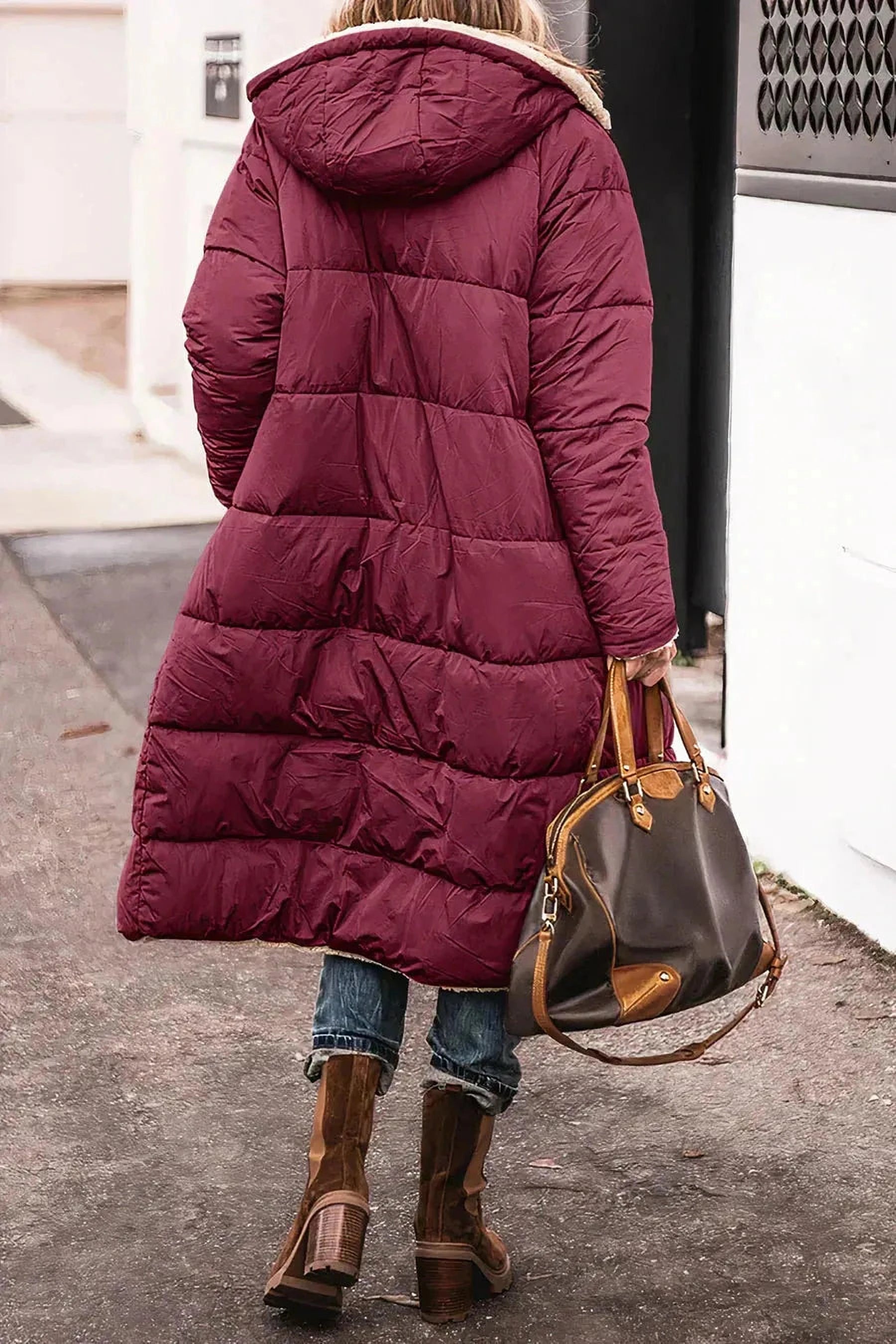 Élégance Double Face | Parka Réversible Chaude pour Femmes