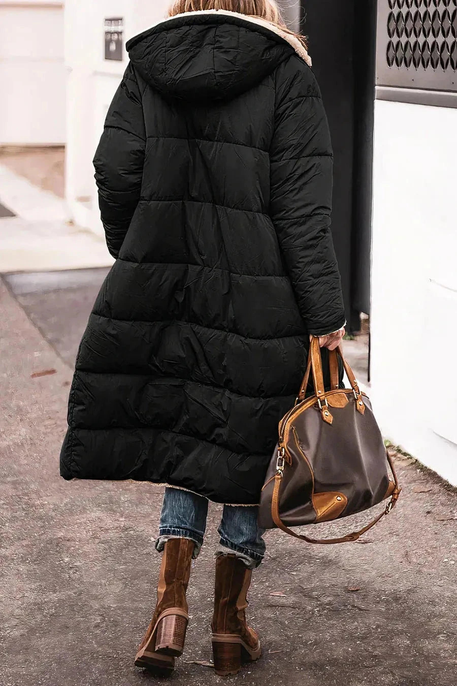 Élégance Double Face | Parka Réversible Chaude pour Femmes