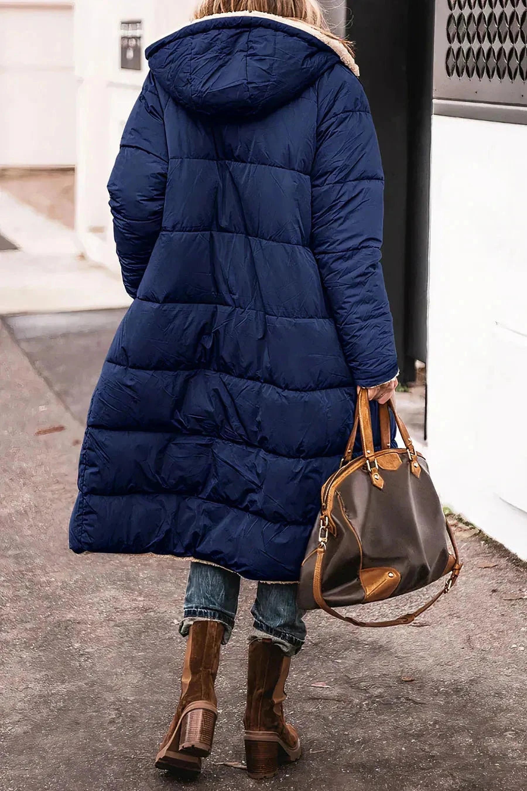 Élégance Double Face | Parka Réversible Chaude pour Femmes