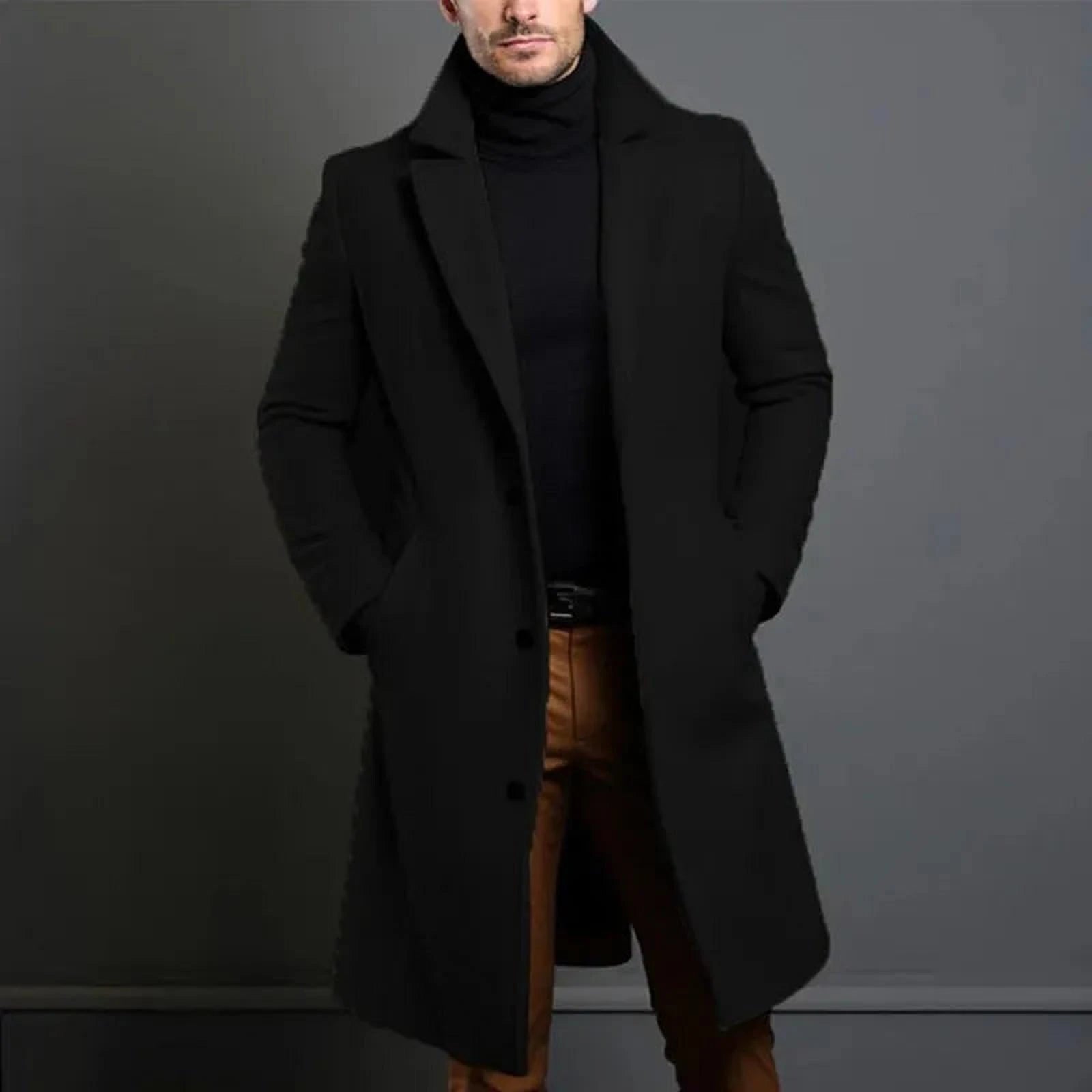 Élégance Hivernale | Manteau Classique Homme pour un Hiver Chic