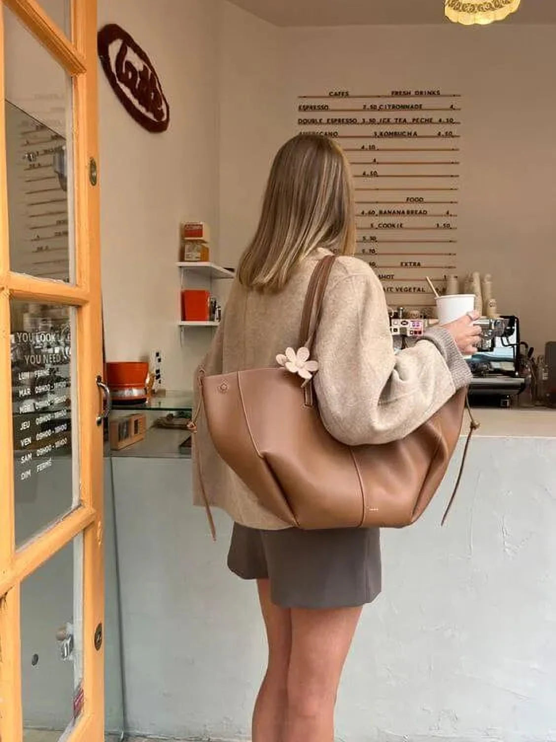 Élégance Plissée | Sac Fourre-Tout en Cuir Sculpté Pour Femme