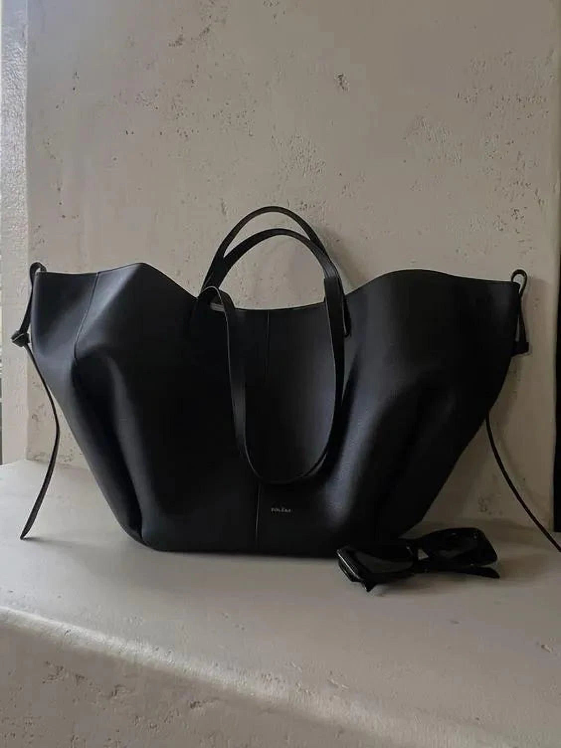 Élégance Plissée | Sac Fourre-Tout en Cuir Sculpté Pour Femme