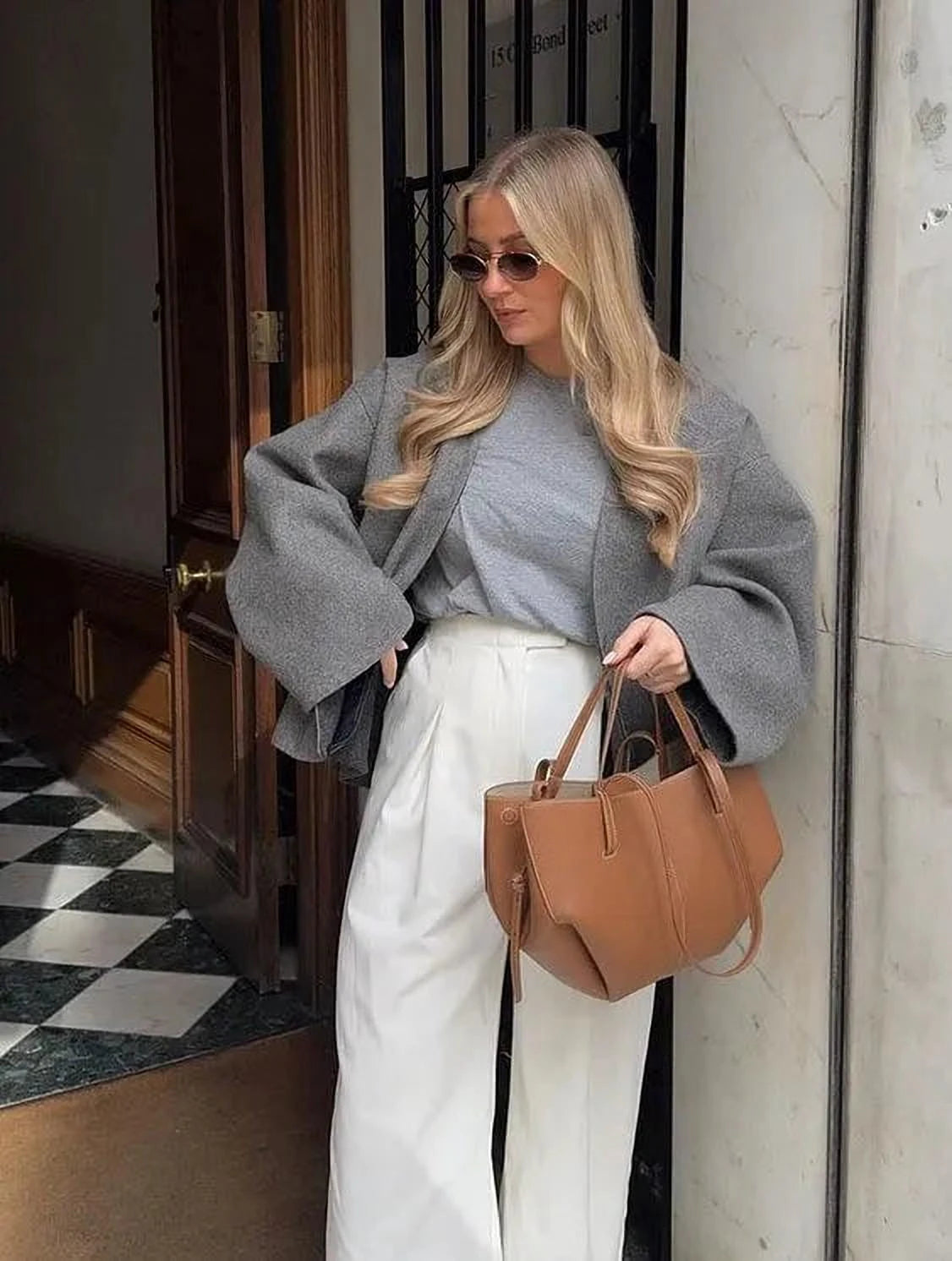 Élégance Plissée | Sac Fourre-Tout en Cuir Sculpté Pour Femme