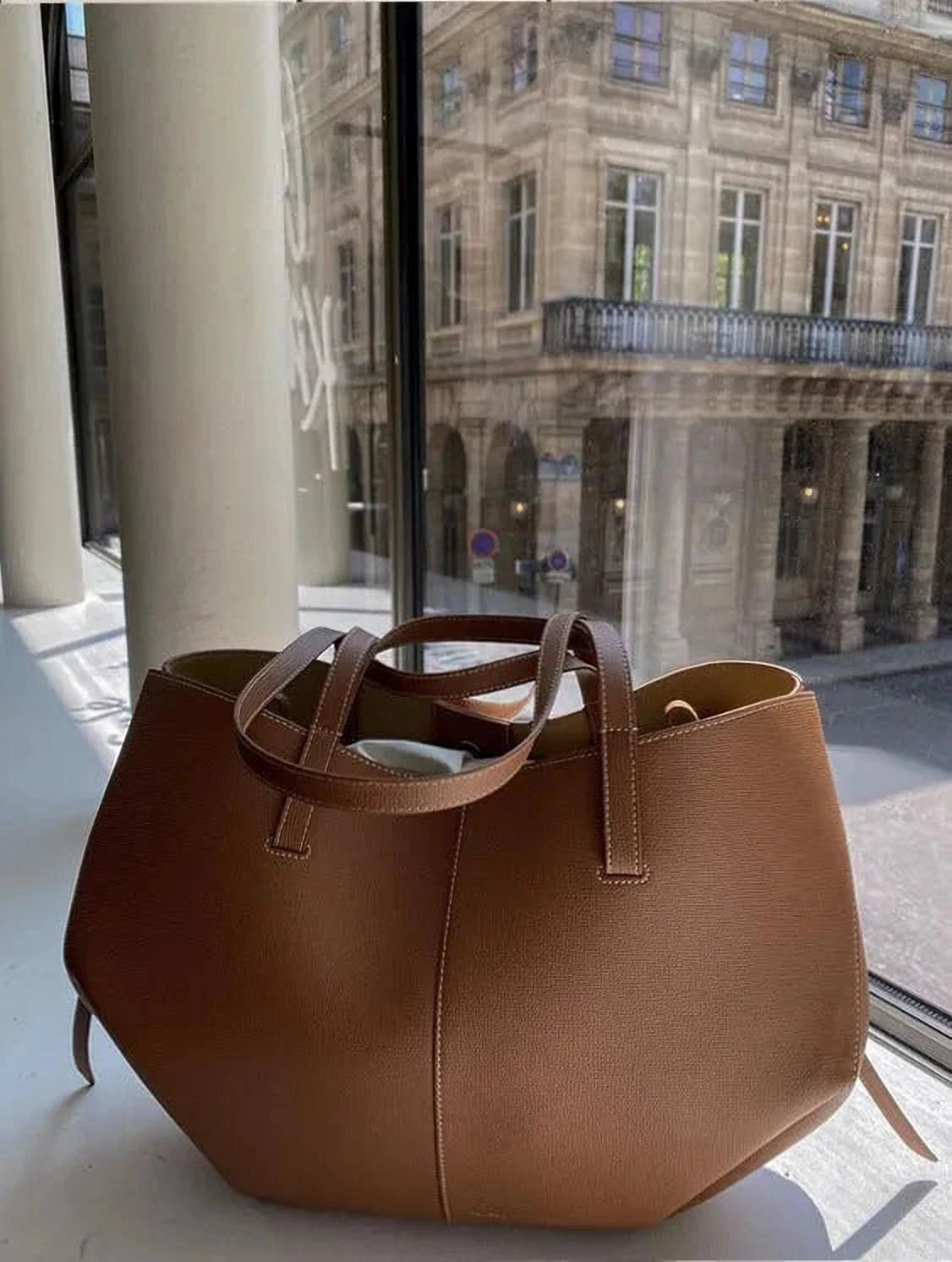 Élégance Plissée | Sac Fourre-Tout en Cuir Sculpté Pour Femme