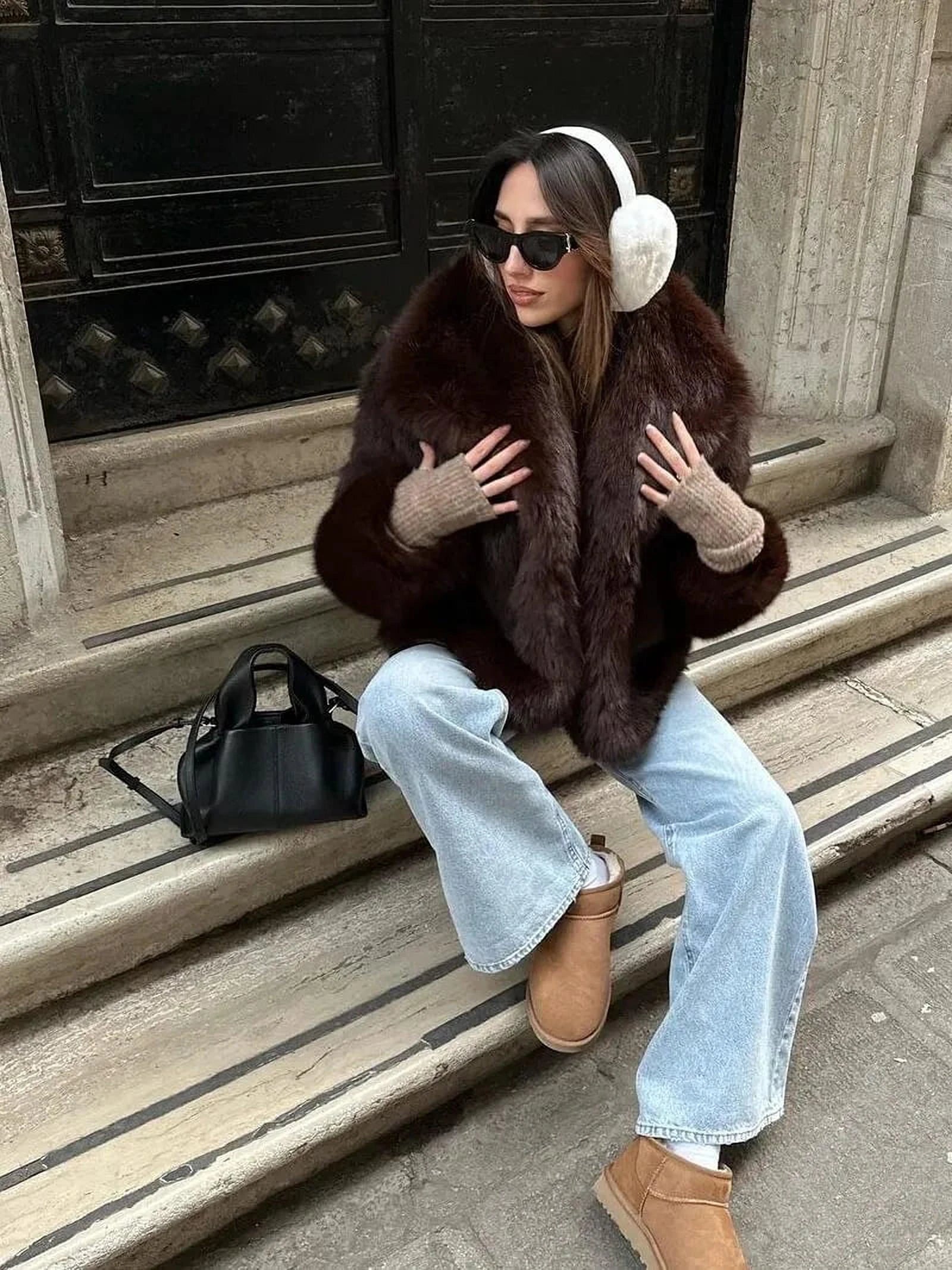 Élégance Porté Main | Sac à main chic en PU pour femmes