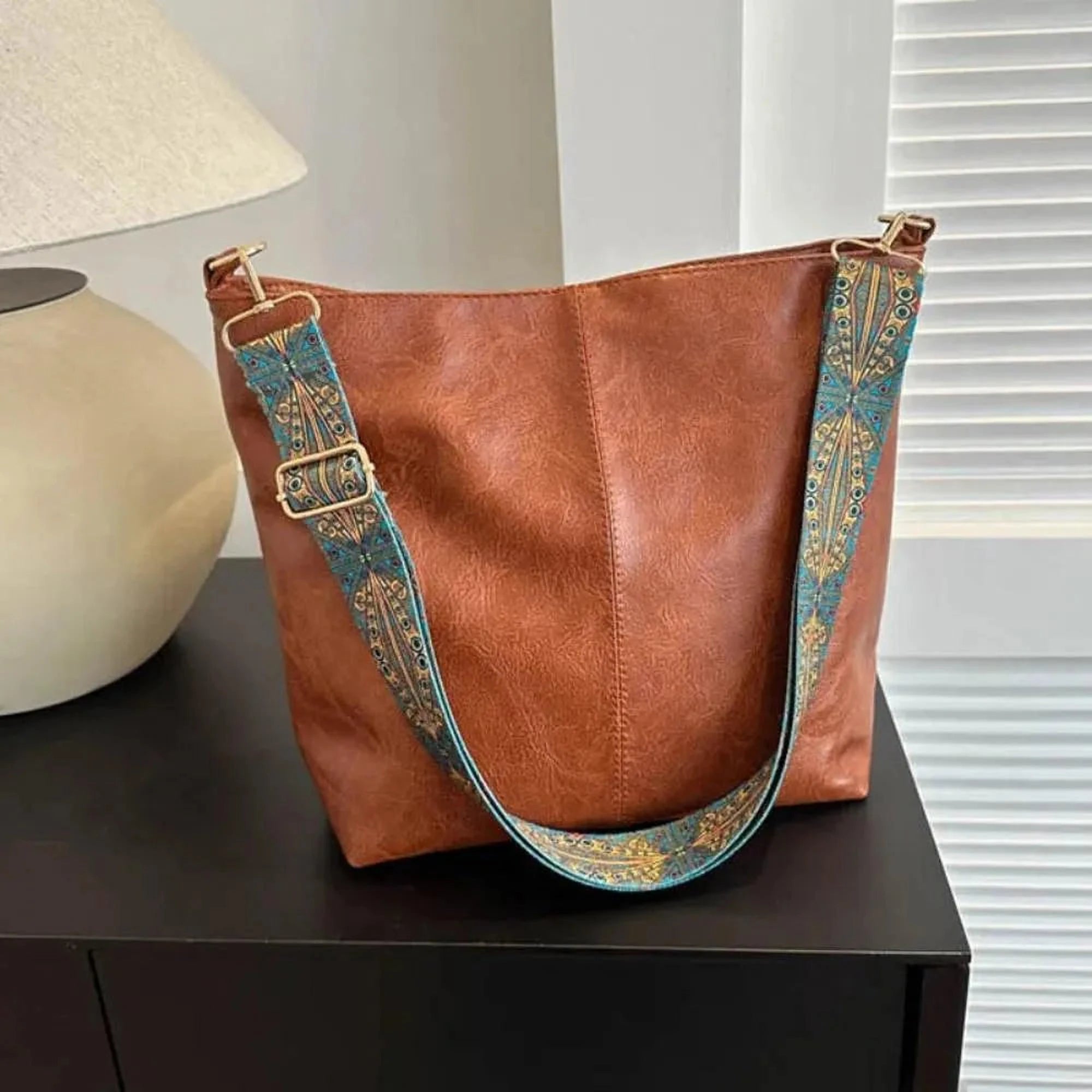 Élégance Rétro Sac | Sac à Épaule Féminin en PU Chic