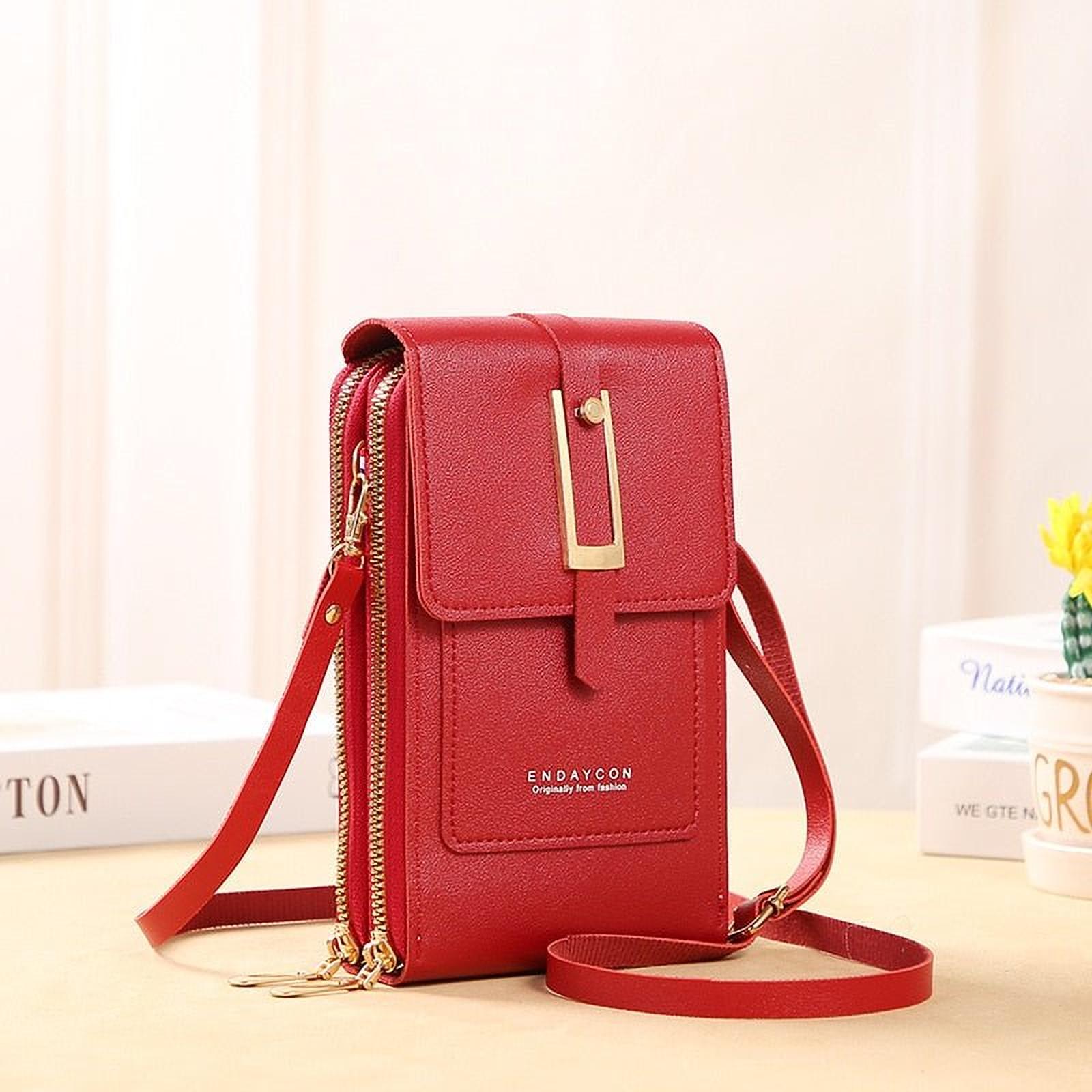 Élégance Tactile | Pochette en Similicuir avec Fenêtre pour Femmes