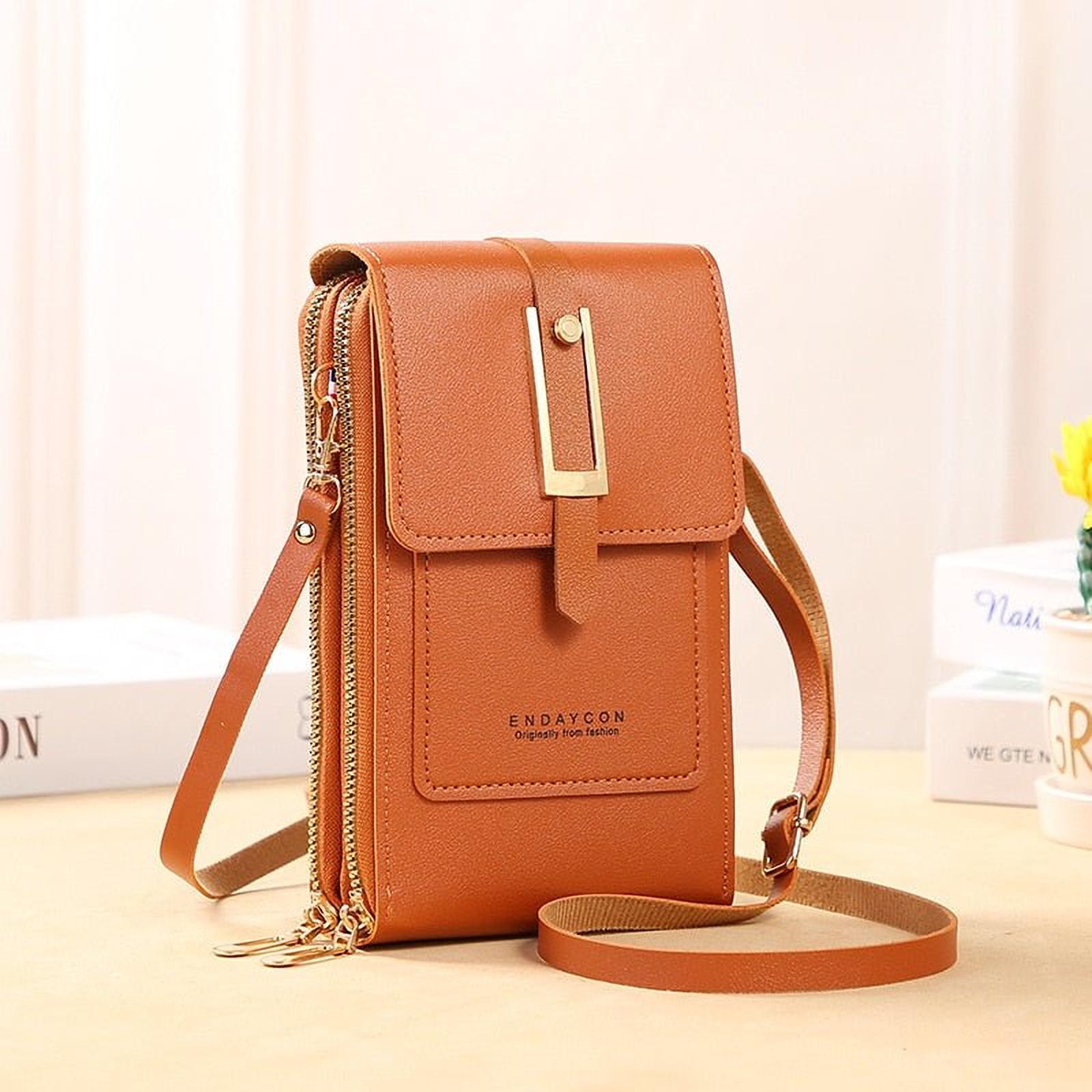 Élégance Tactile | Pochette en Similicuir avec Fenêtre pour Femmes