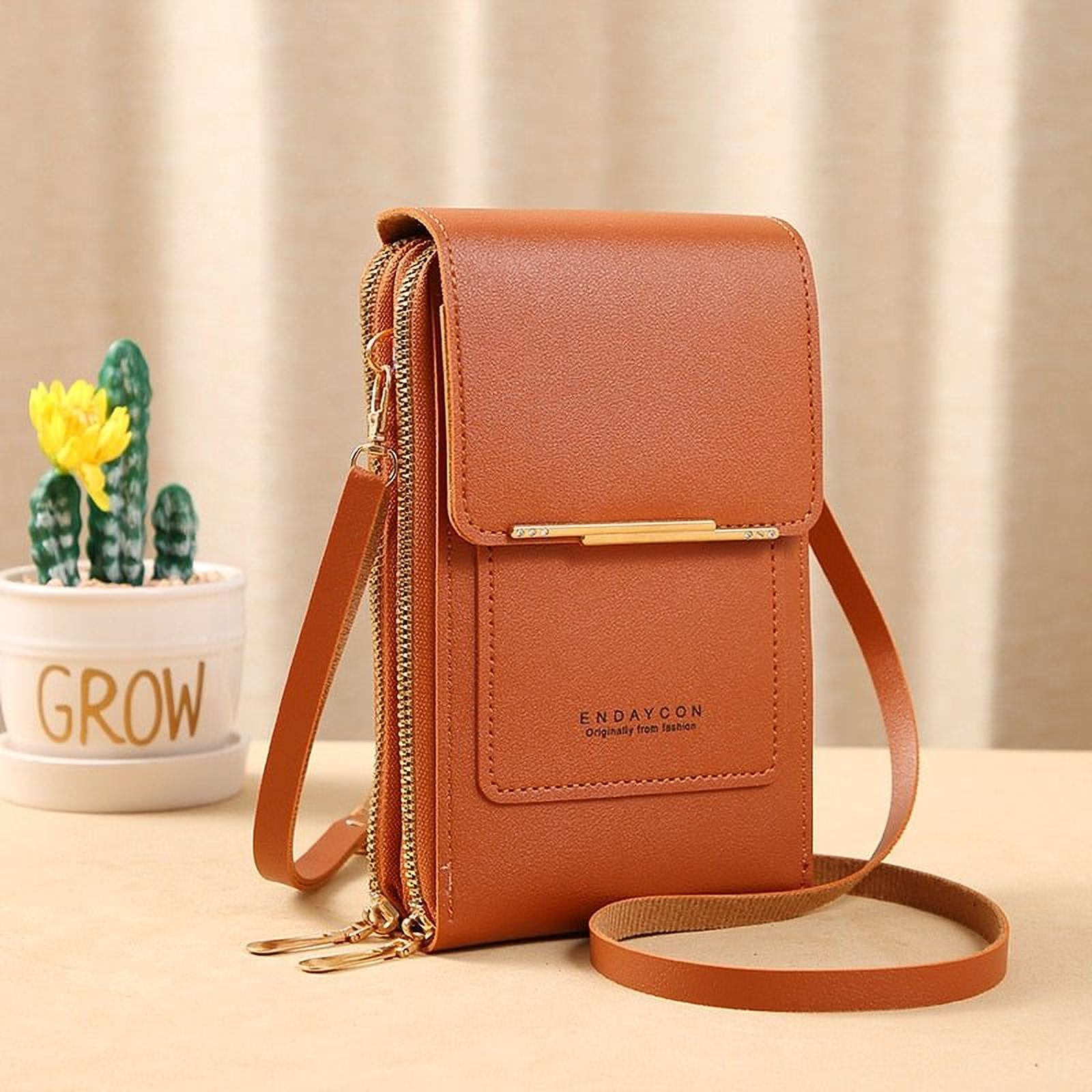 Élégance Tactile | Pochette en Similicuir avec Fenêtre pour Femmes