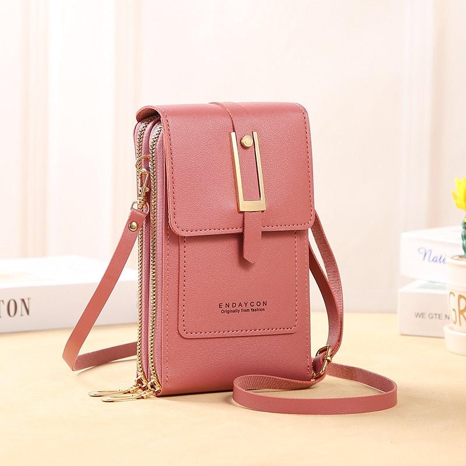 Élégance Tactile | Pochette en Similicuir avec Fenêtre pour Femmes