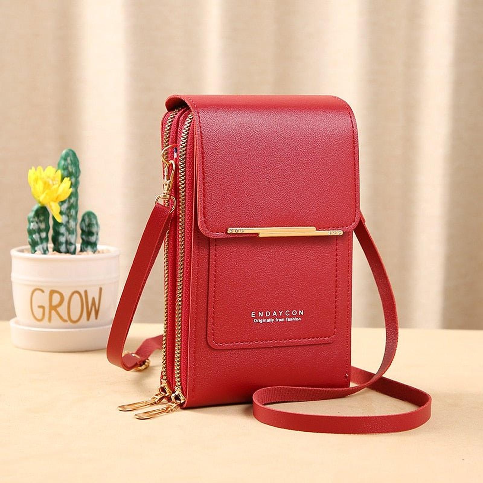 Élégance Tactile | Pochette en Similicuir avec Fenêtre pour Femmes