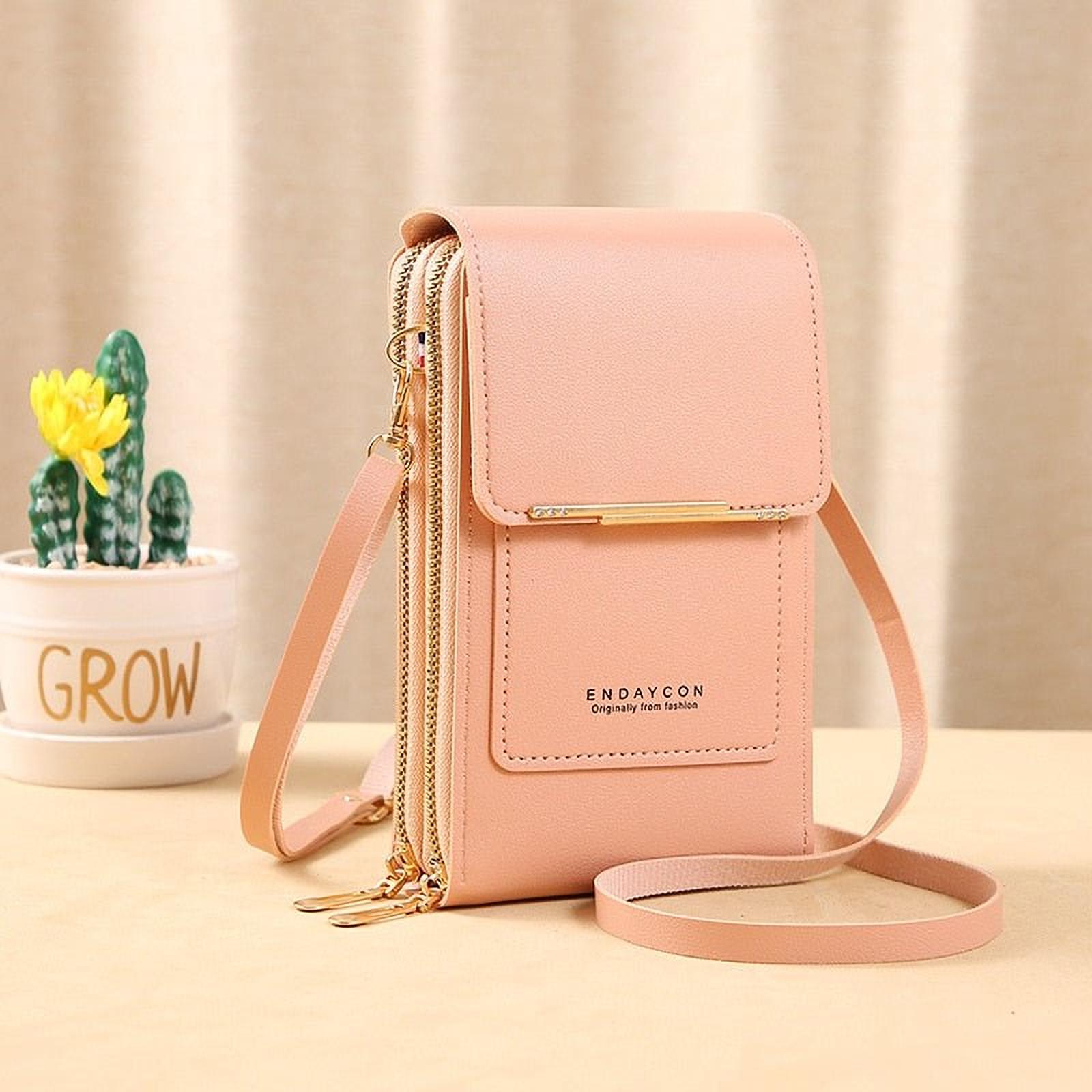 Élégance Tactile | Pochette en Similicuir avec Fenêtre pour Femmes