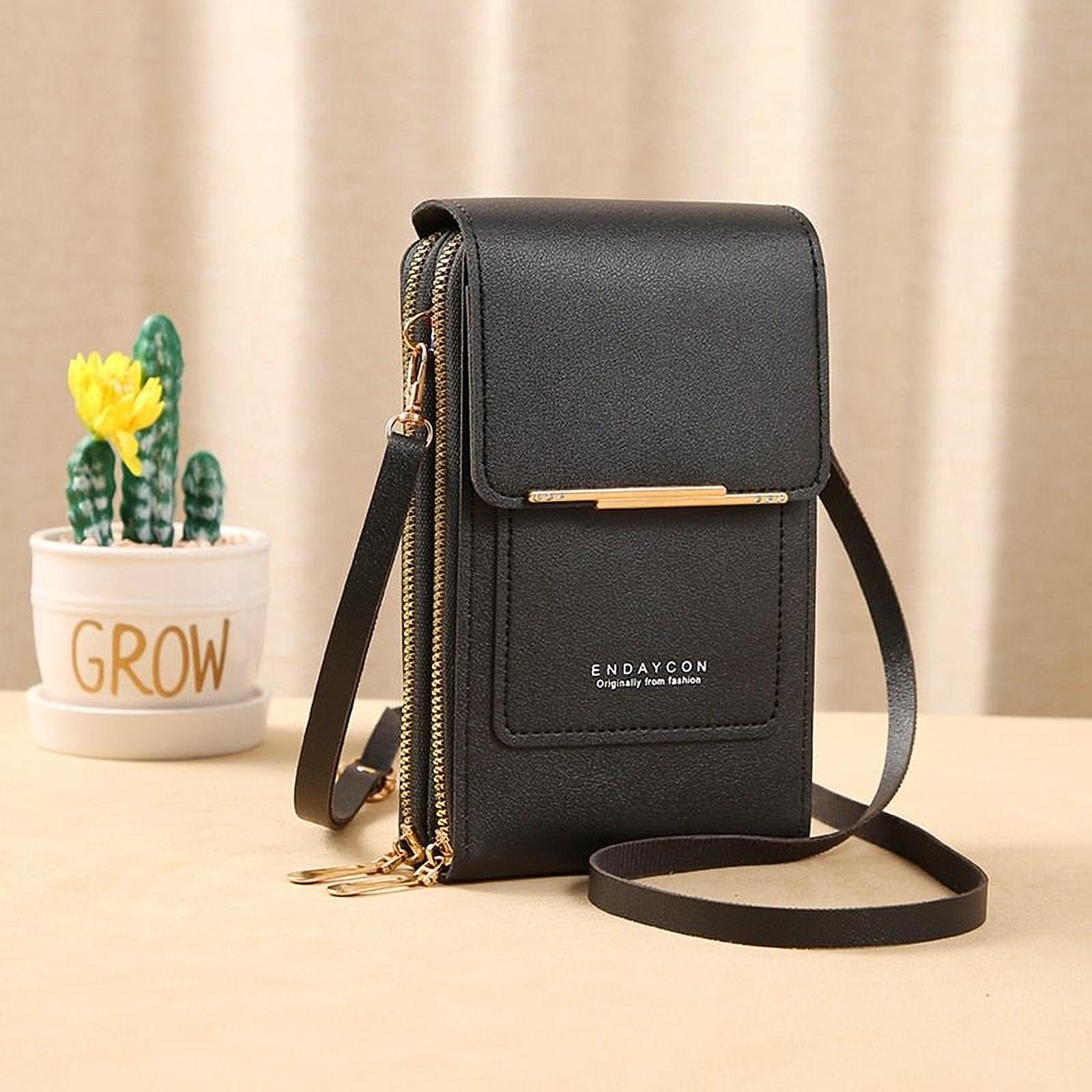 Élégance Tactile | Pochette en Similicuir avec Fenêtre pour Femmes