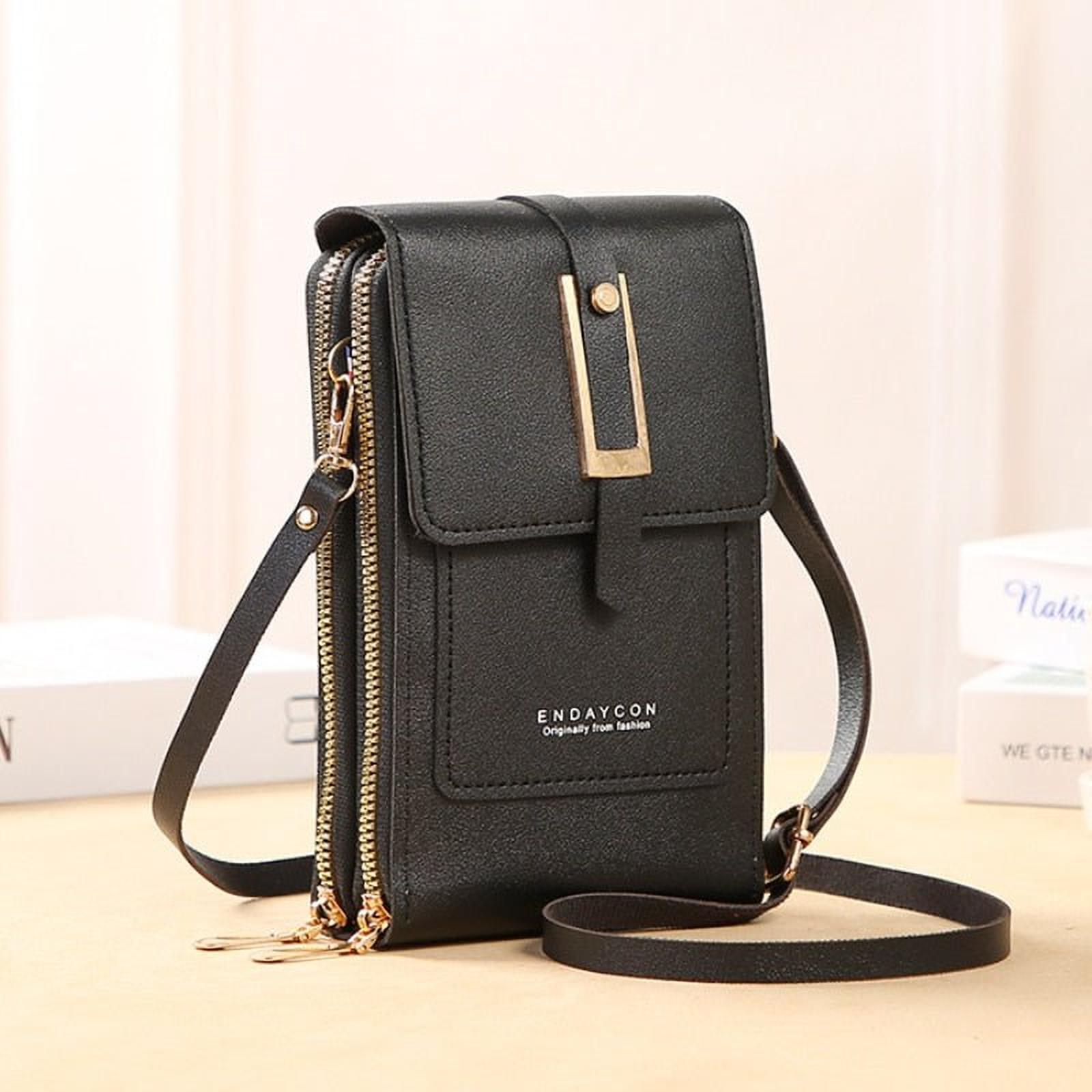 Élégance Tactile | Pochette en Similicuir avec Fenêtre pour Femmes