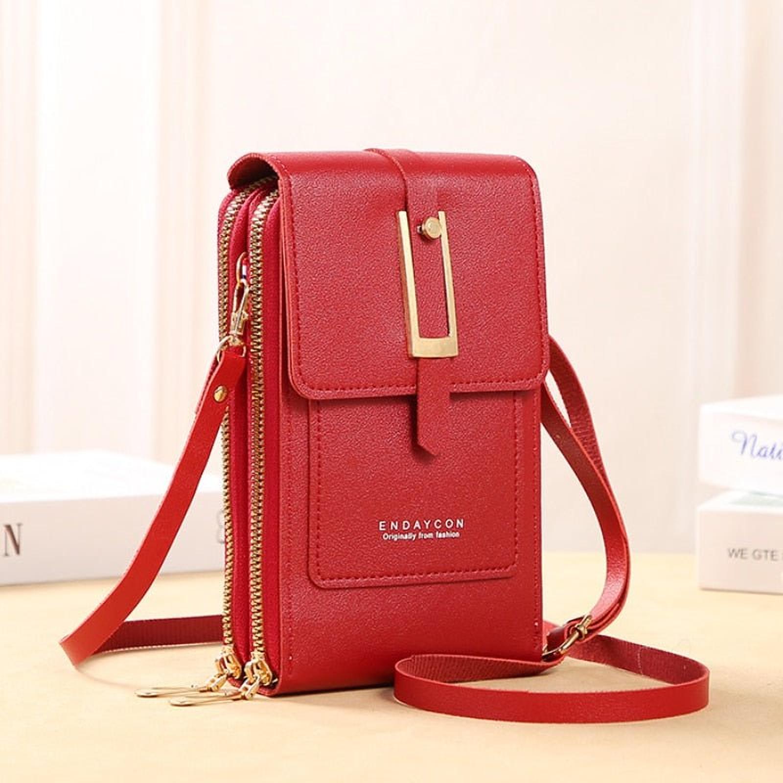 Élégance Tactile | Pochette en Similicuir avec Fenêtre pour Femmes