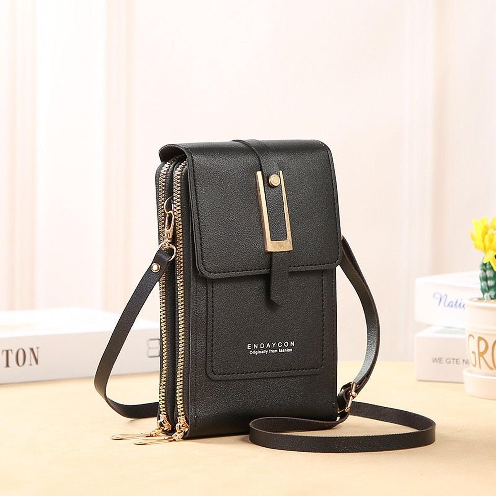 Élégance Tactile | Pochette en Similicuir avec Fenêtre pour Femmes