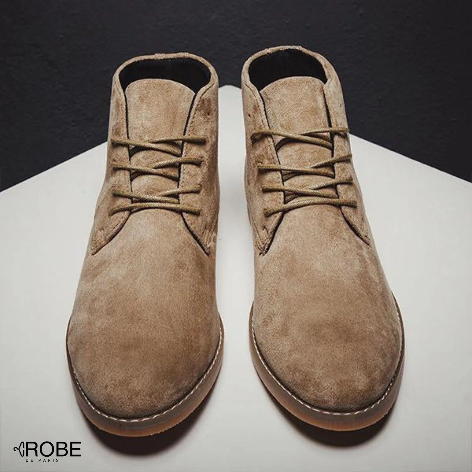 Élégance Tempétueuse | Bottes en Daim pour Hommes