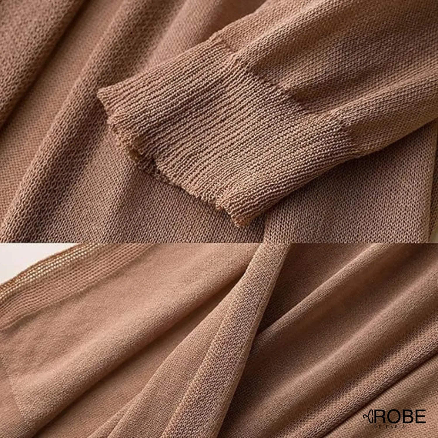 Élégance Tissée | Cardigan Long Léger pour Femmes