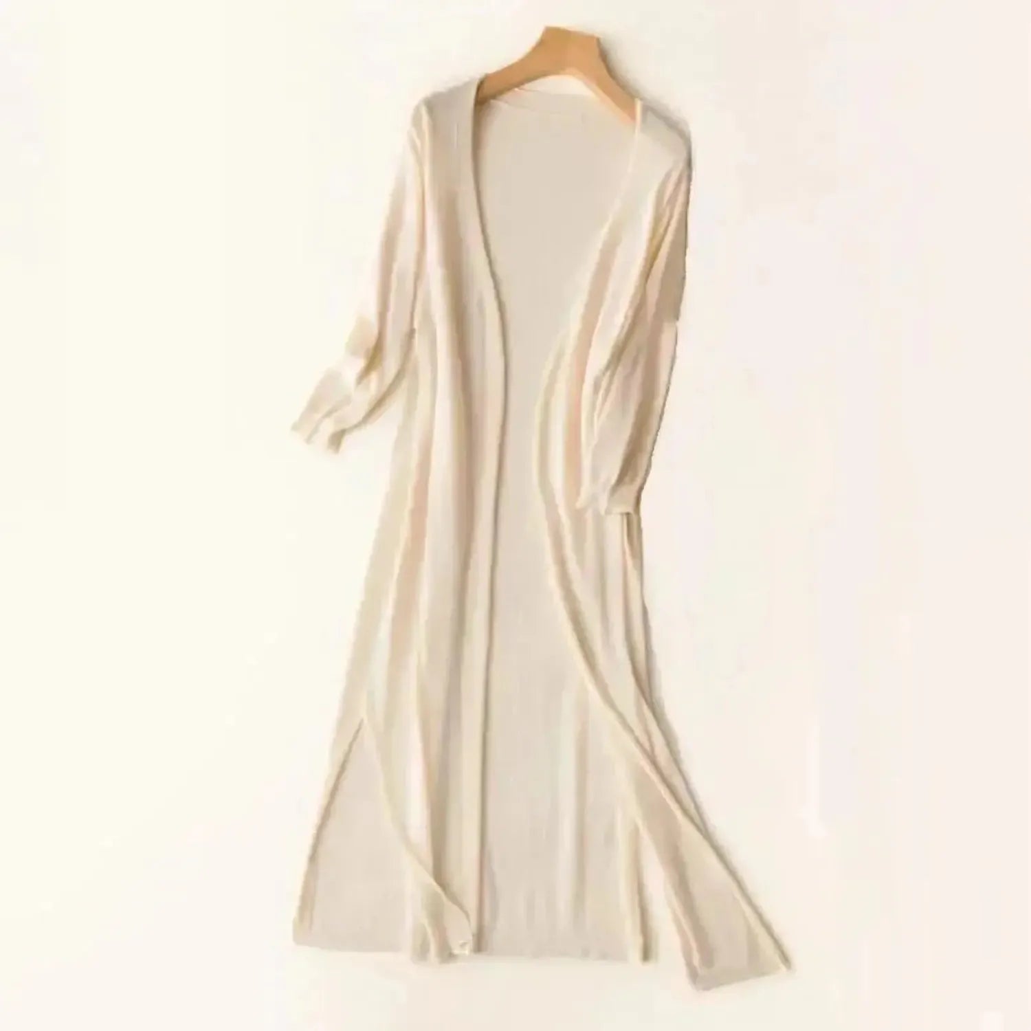 Élégance Tissée | Cardigan Long Léger pour Femmes