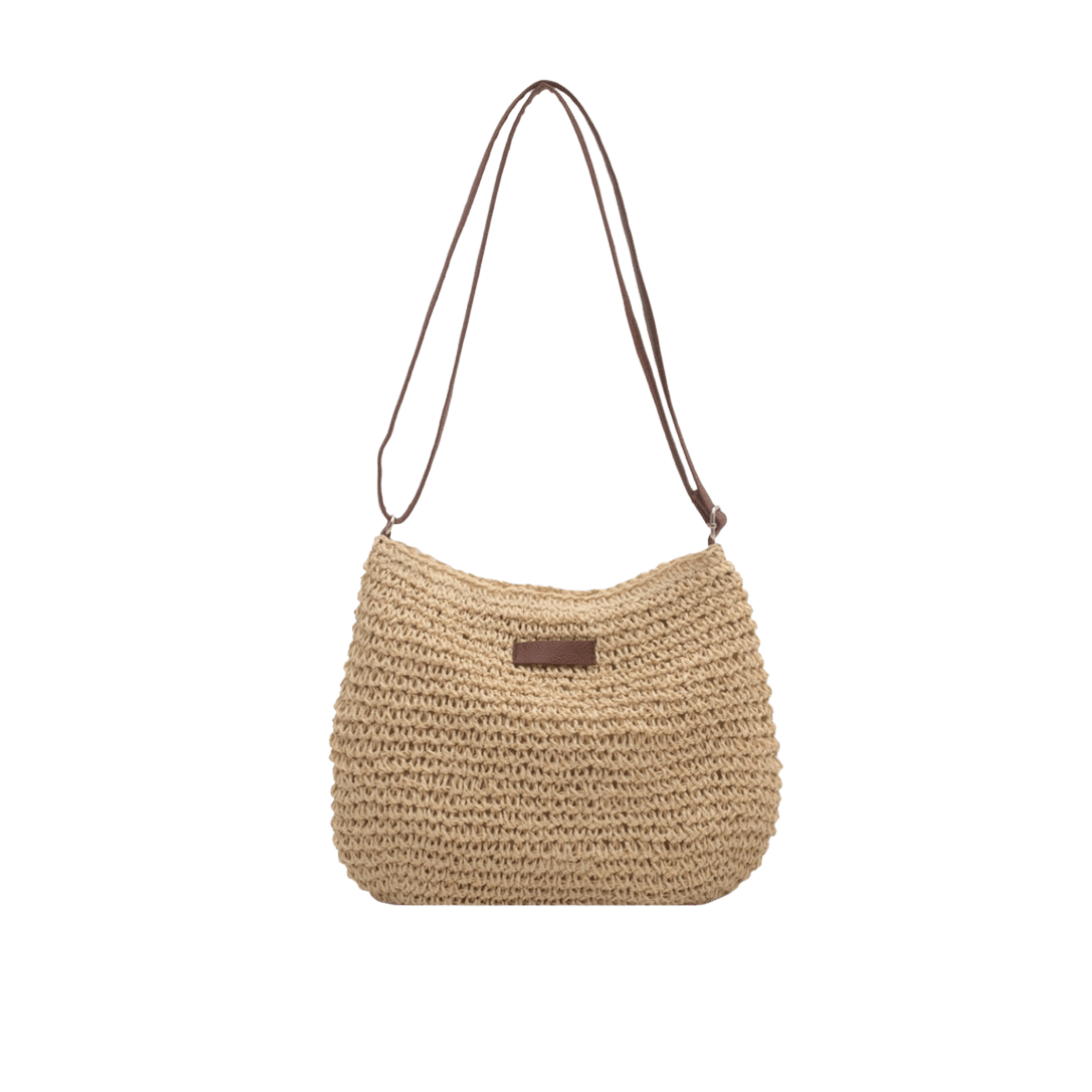 Élégance Tressée | Sac en Bandoulière Raphia pour Femmes