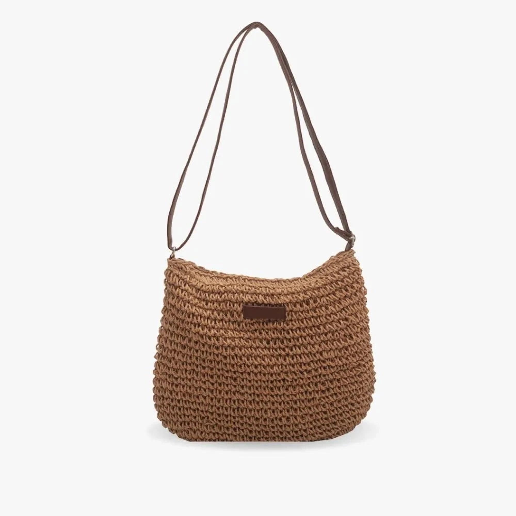 Élégance Tressée | Sac en Bandoulière Raphia pour Femmes