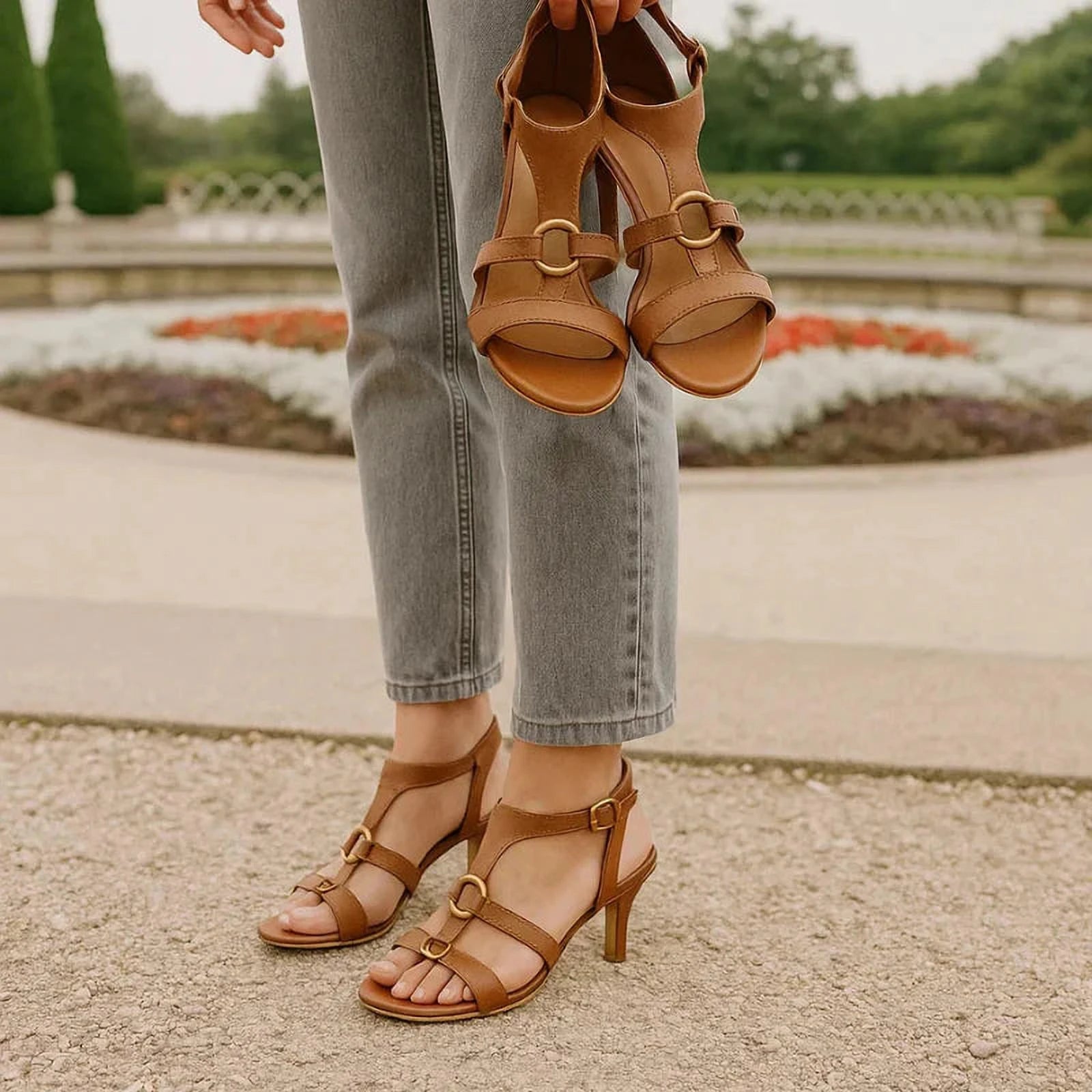 Élégance à Talon | Sandale Femme avec Stabilité et Style