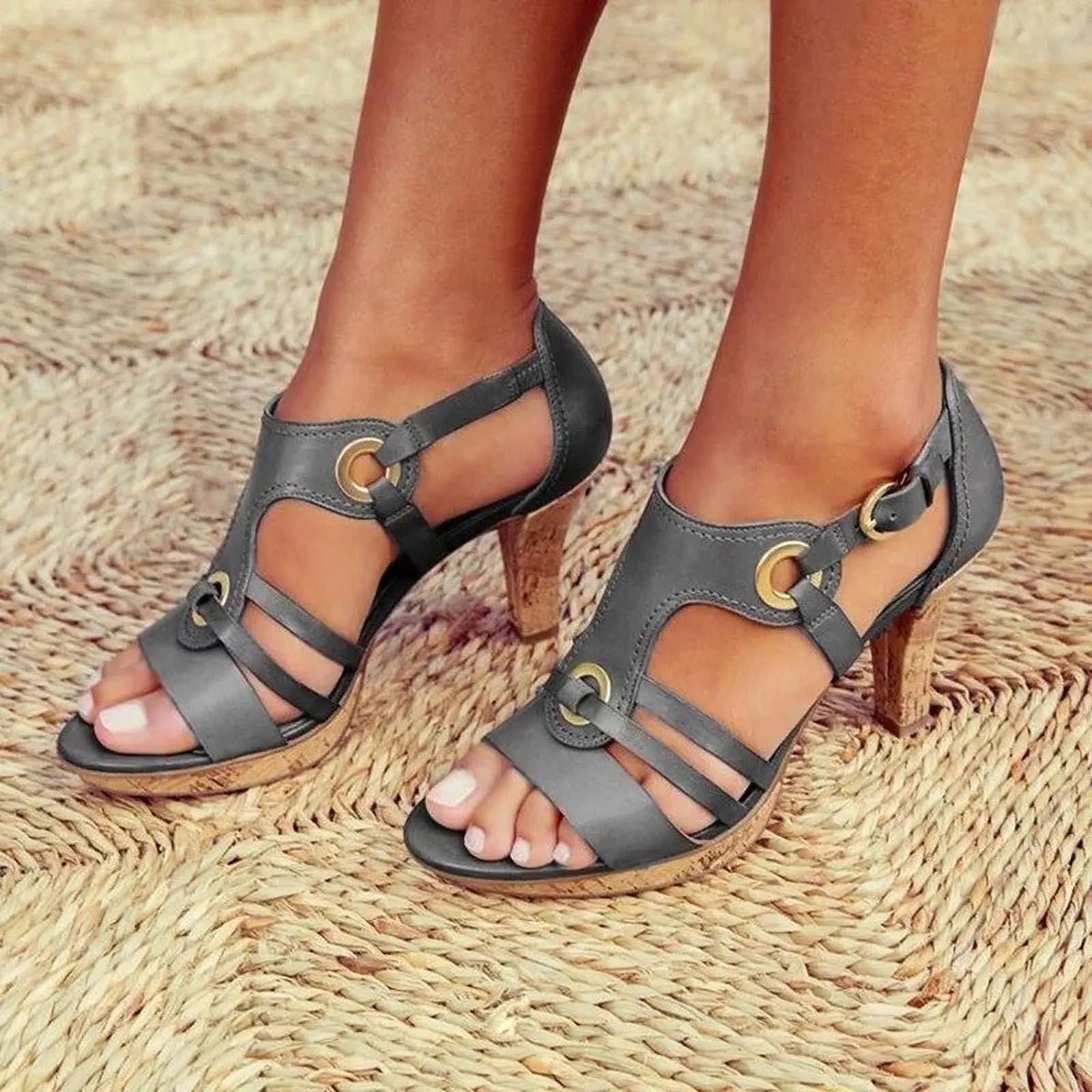 Élégance à Talon | Sandale Femme avec Stabilité et Style