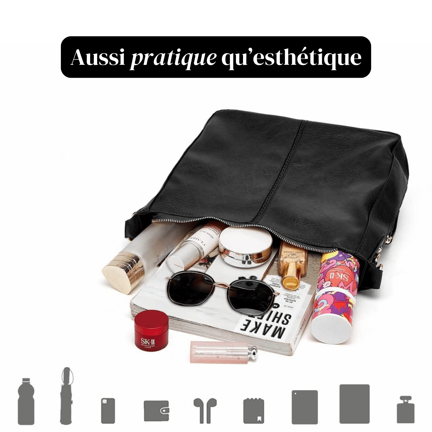 Élégancia Duo Sac | Sac à Main 2-en-1 Élégant pour Femmes Modernes