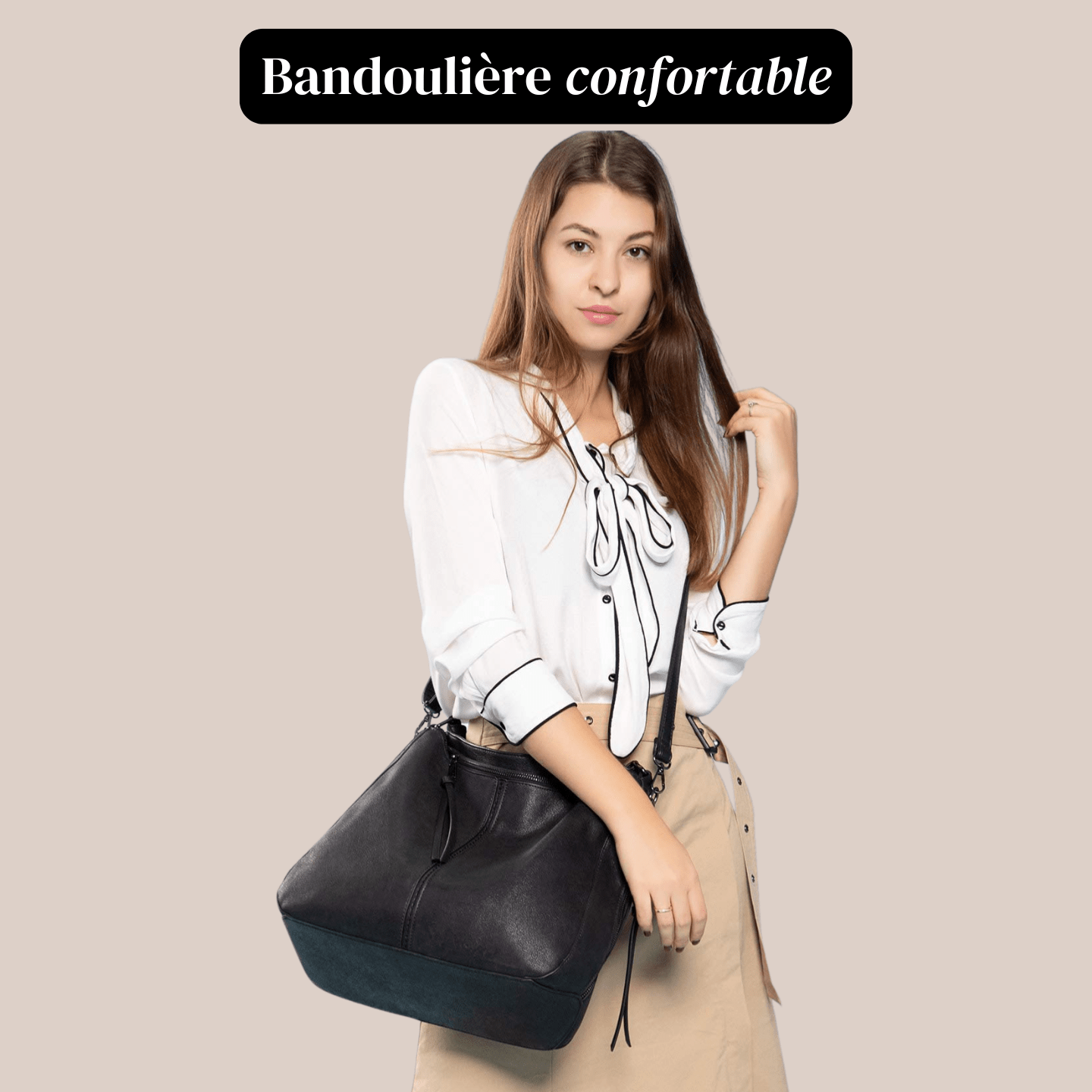 Élégancia Duo Sac | Sac à Main 2-en-1 Élégant pour Femmes Modernes