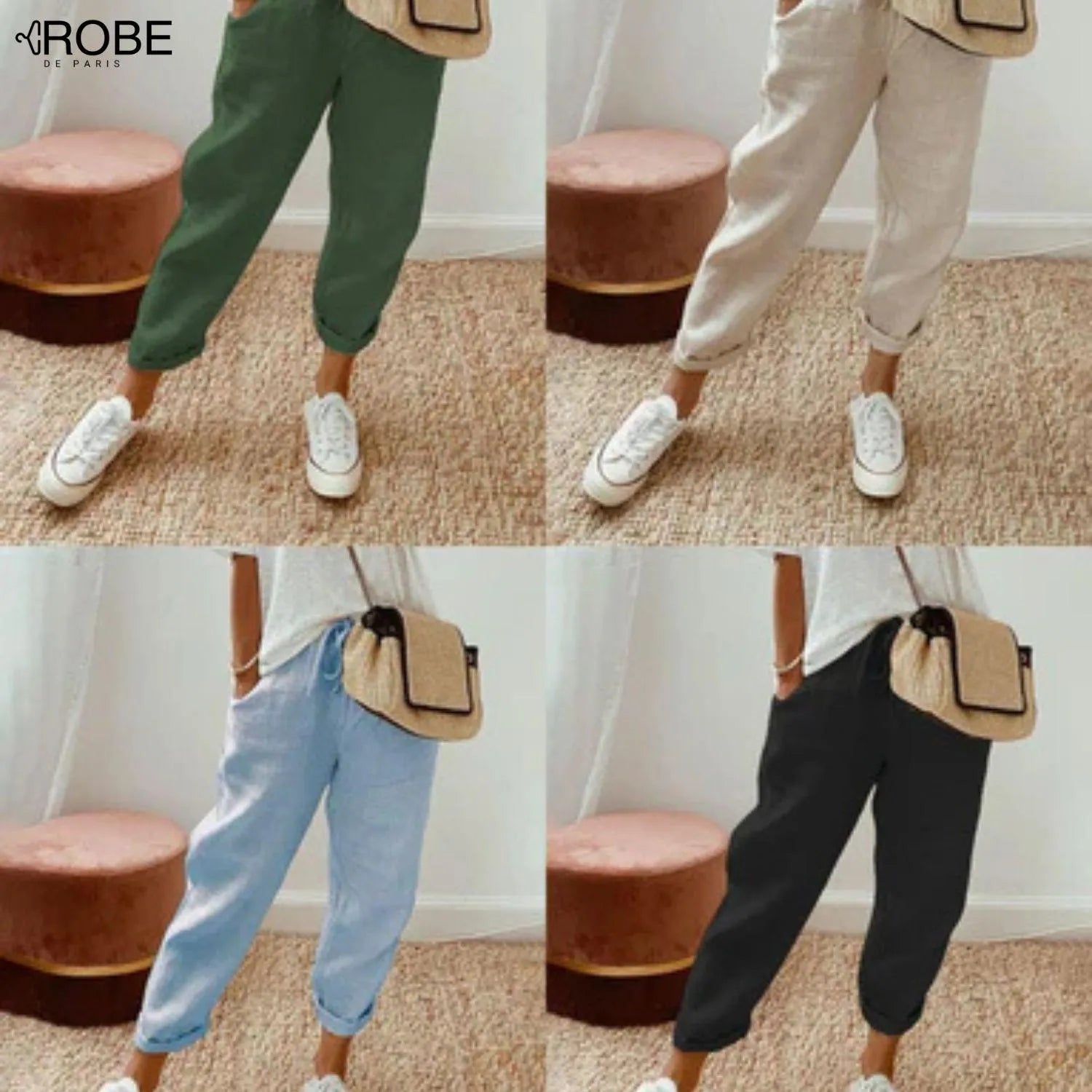 Lunera | Pantalon femme coton doux et élégant au quotidien