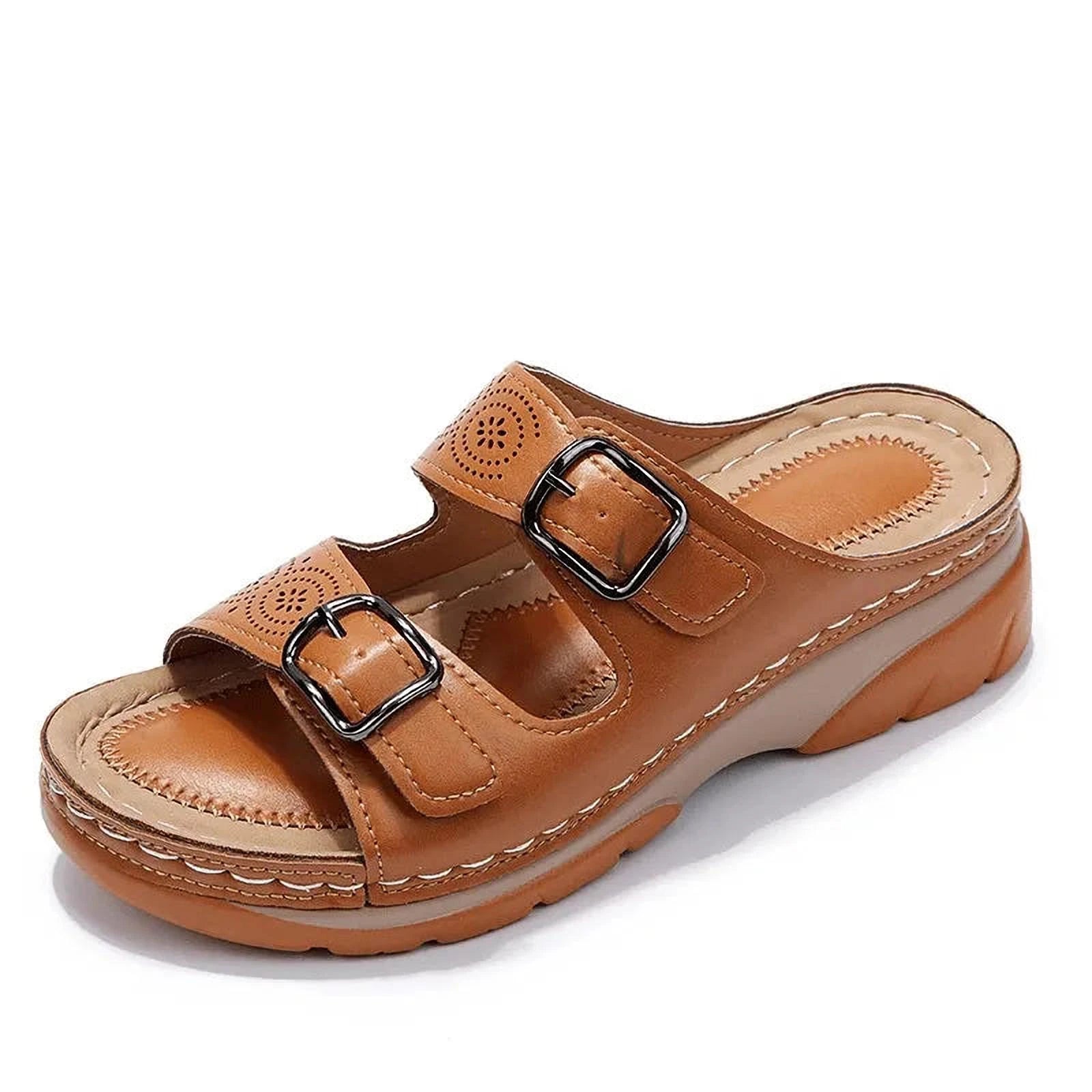 MarcheEnConfort | Sandales Ergonomiques en Cuir pour Confort Féminin