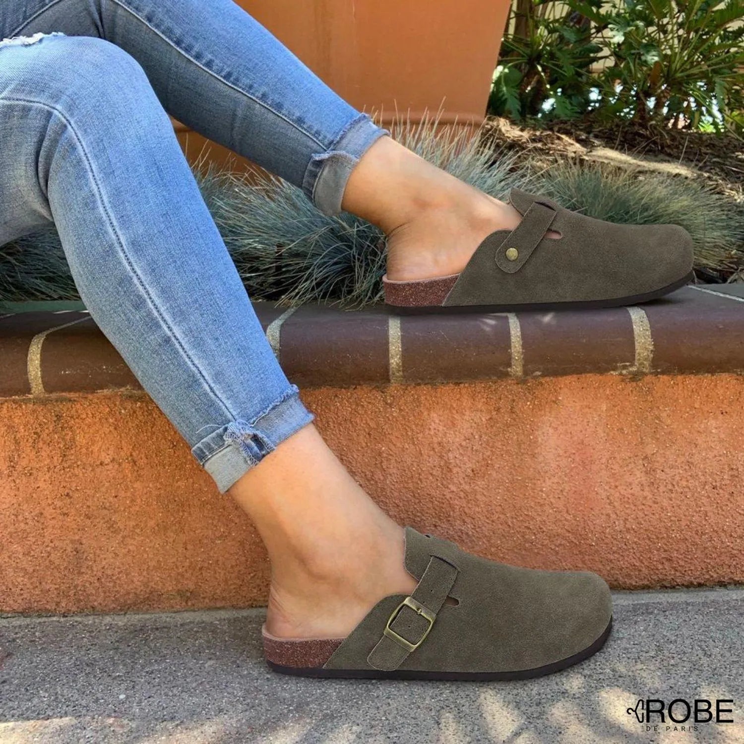 Morven | Sabots homme confortables en daim doux